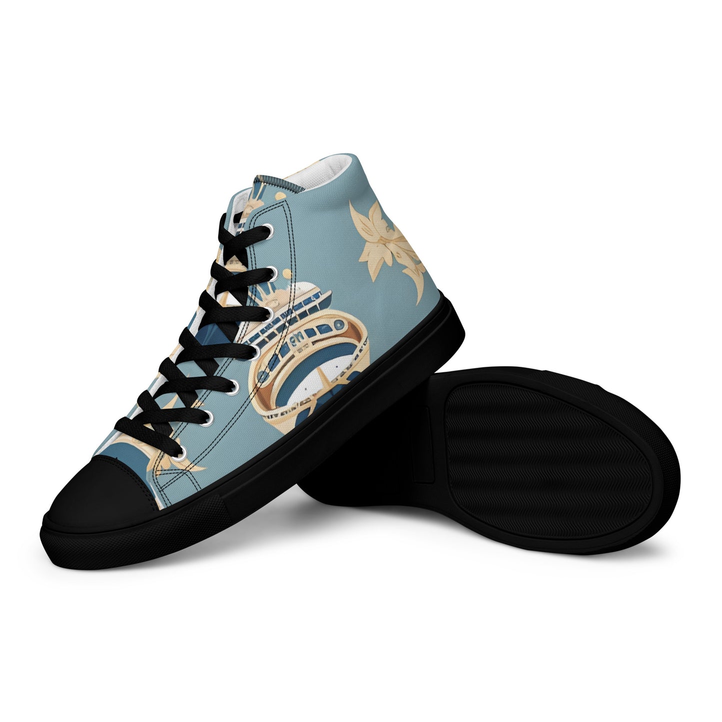 Men’s high top canvas shoes