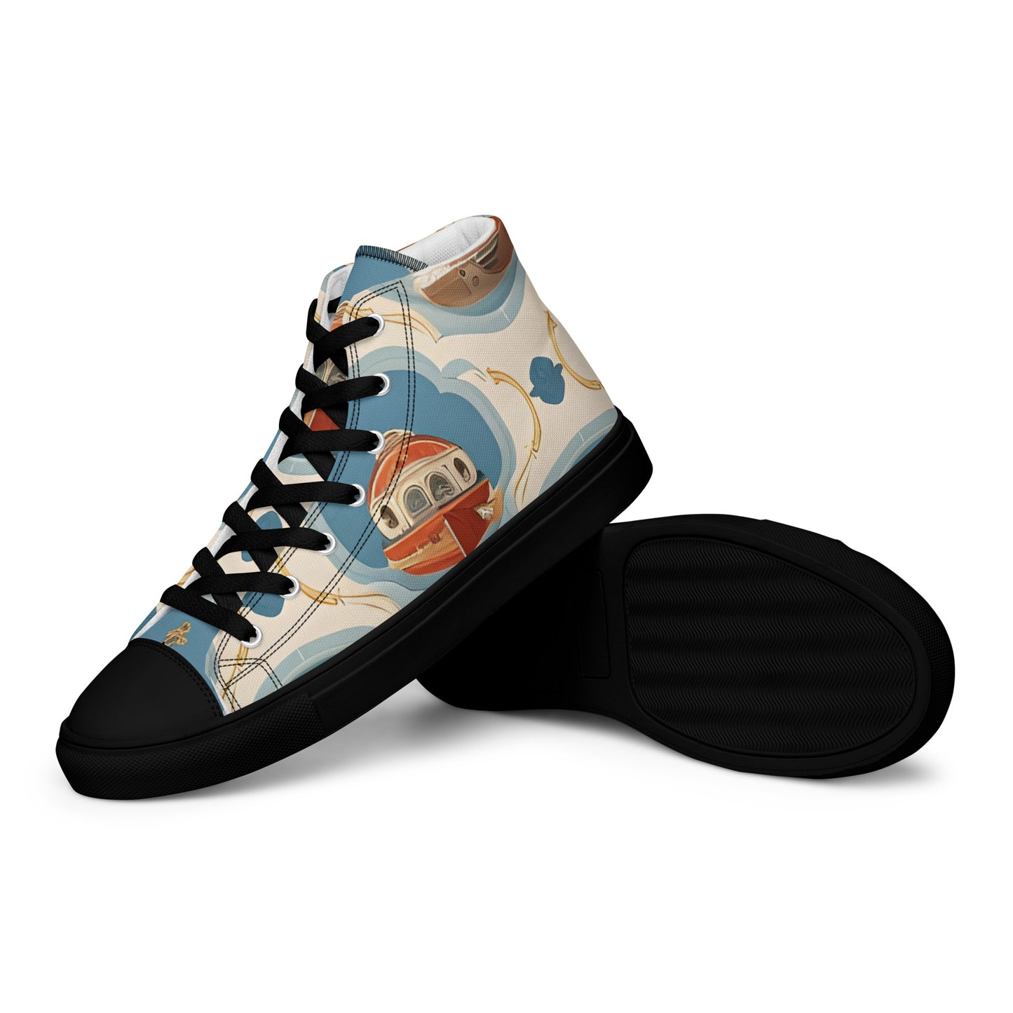 Men’s high top canvas shoes