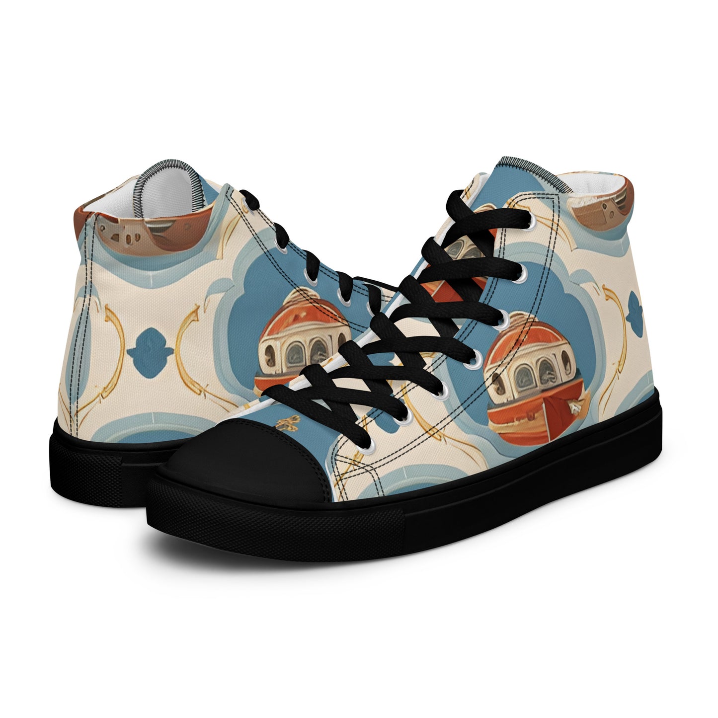 Men’s high top canvas shoes