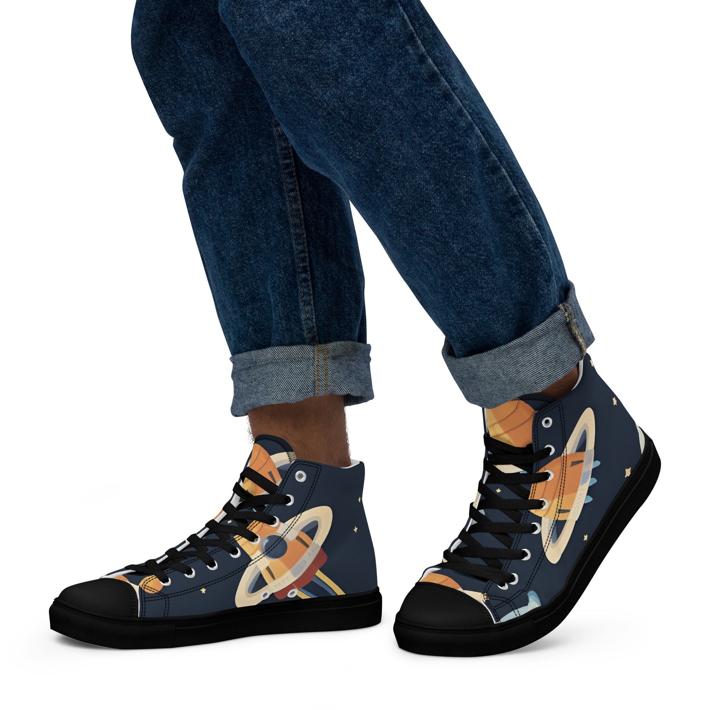 Men’s high top canvas shoes