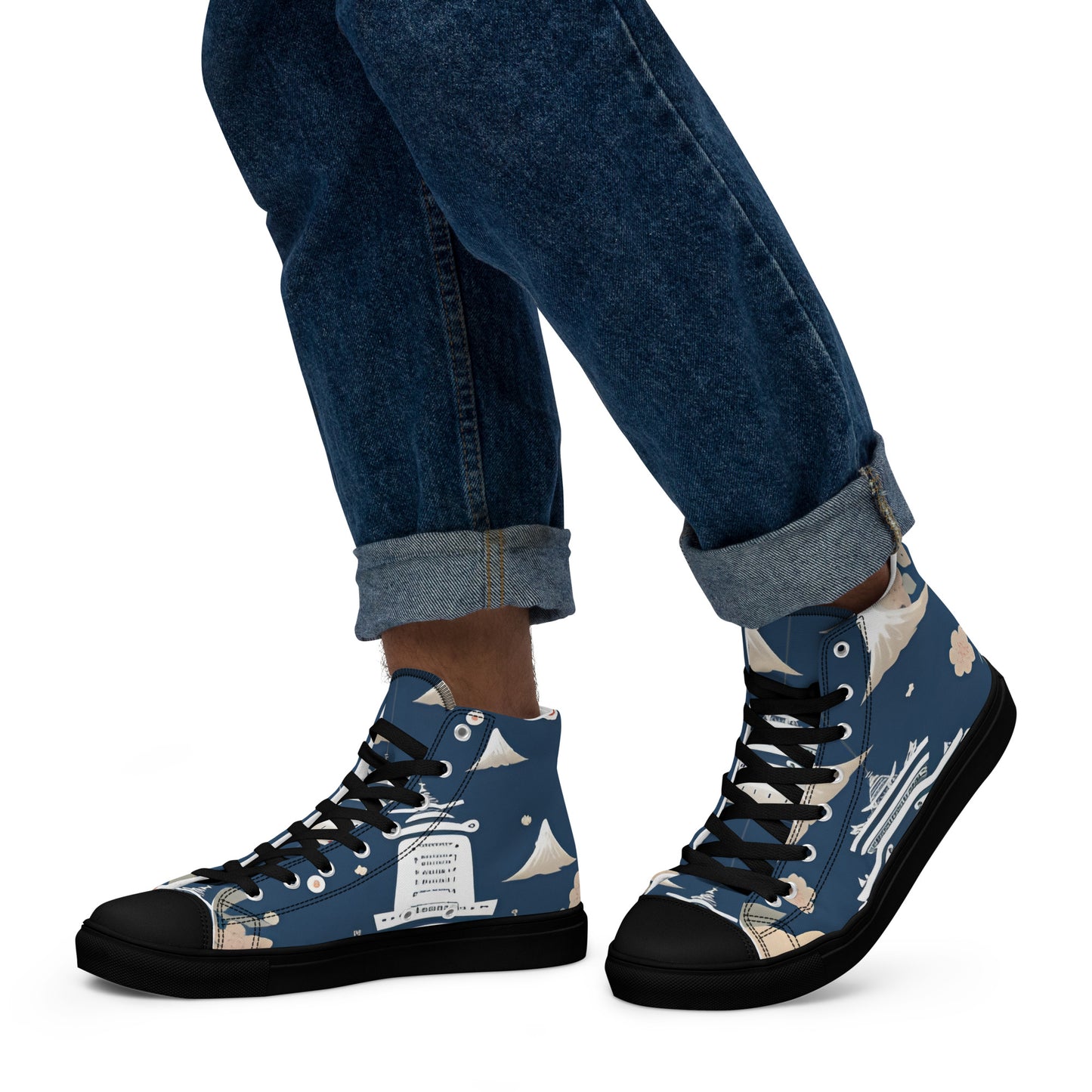 Men’s high top canvas shoes