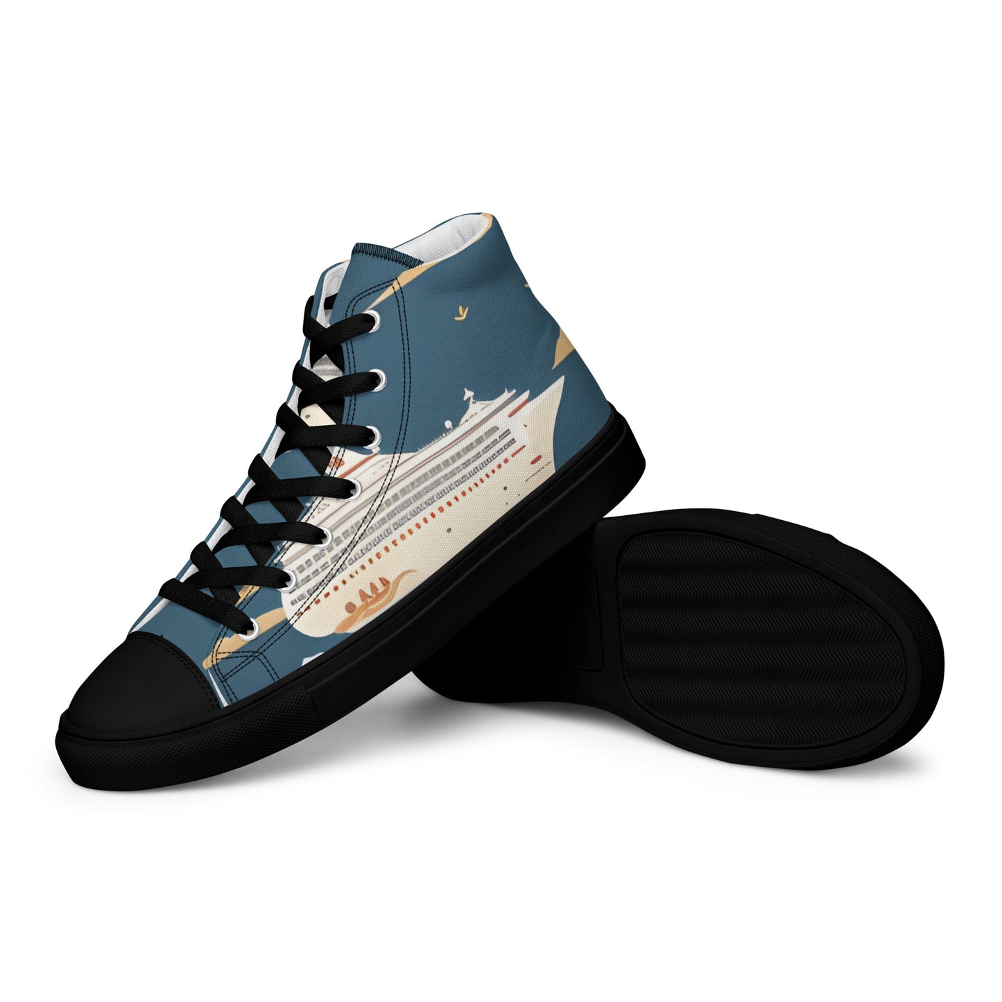 Men’s high top canvas shoes