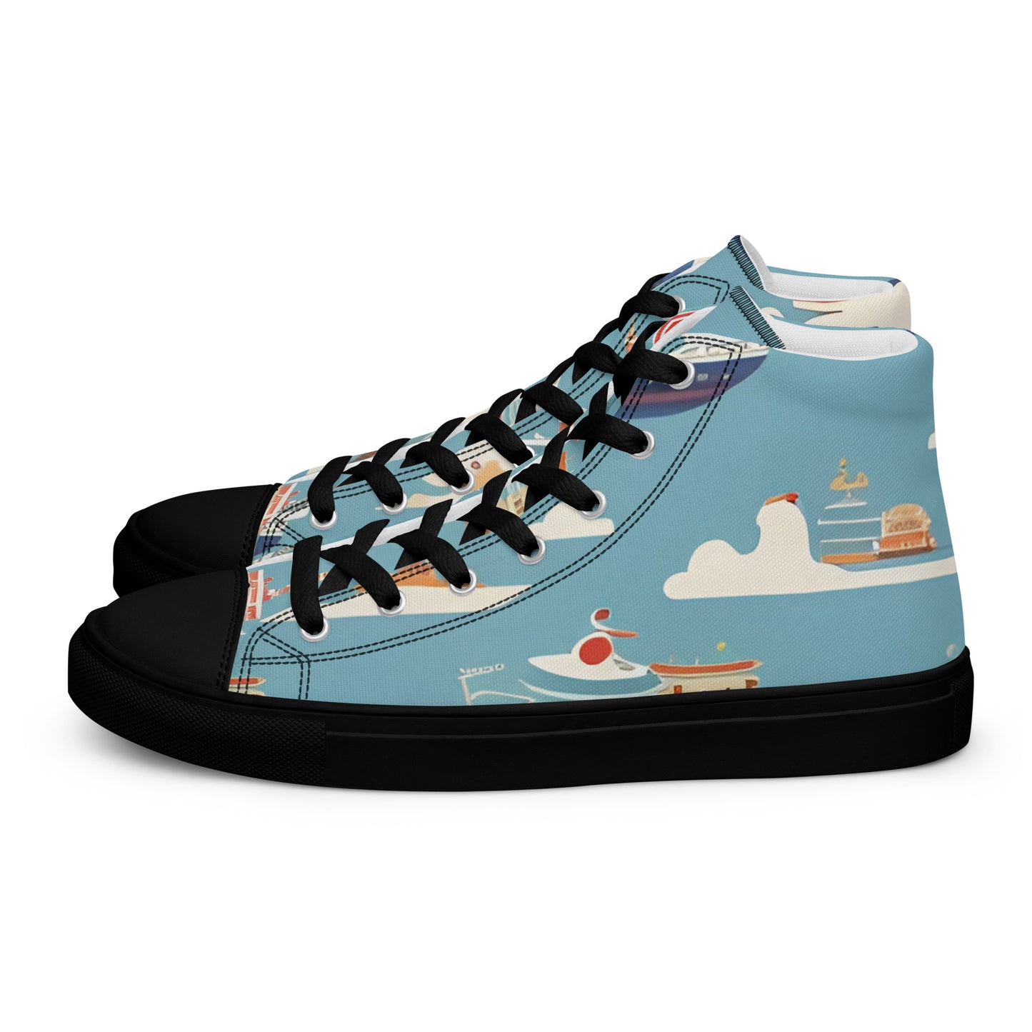 Men’s high top canvas shoes