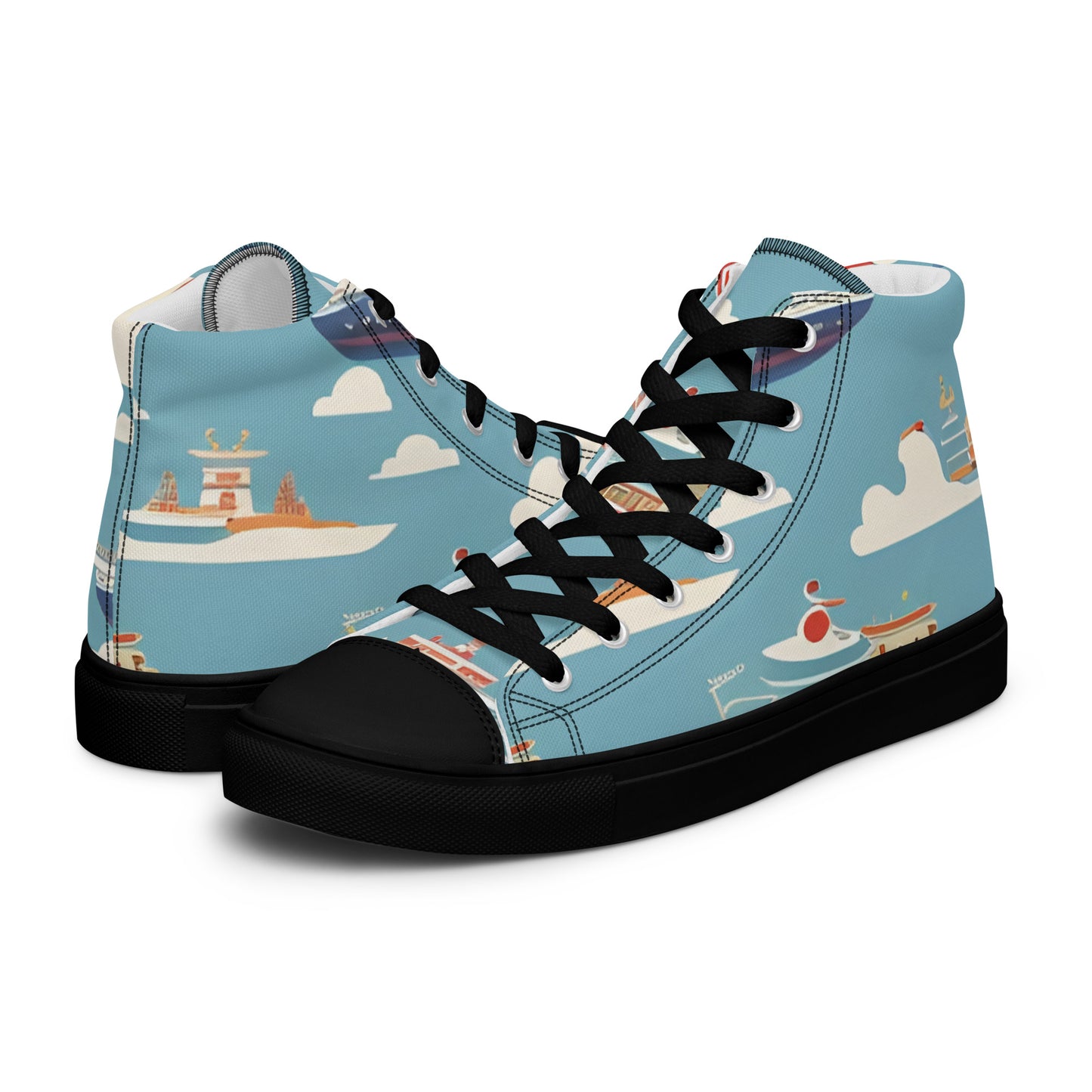 Men’s high top canvas shoes