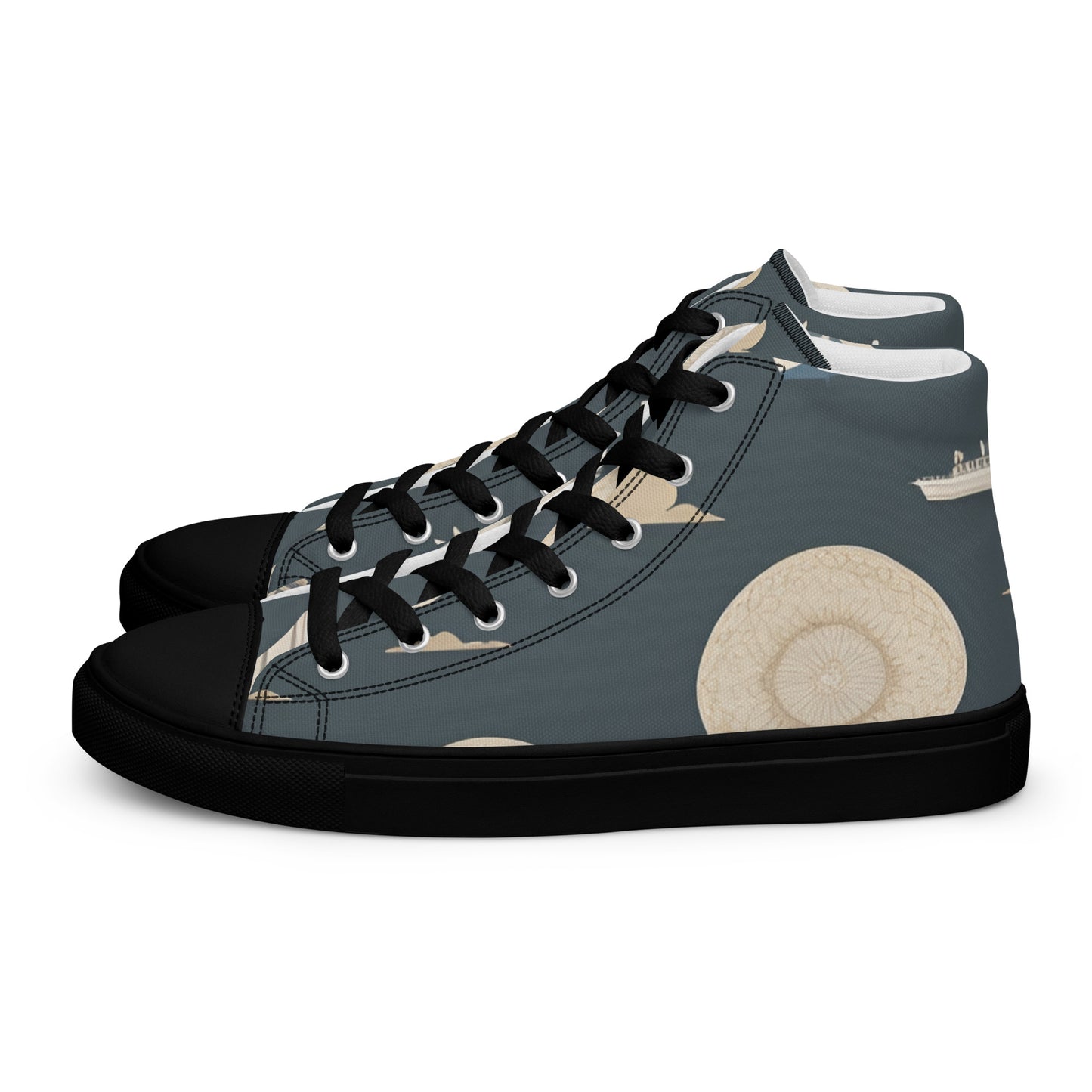 Men’s high top canvas shoes