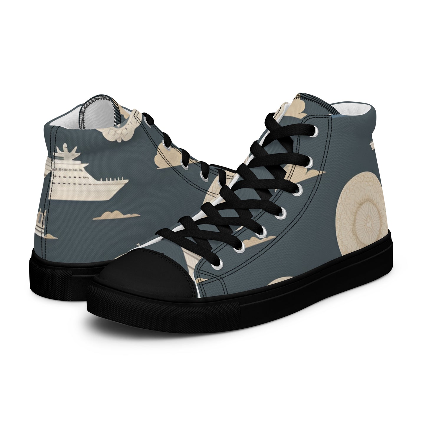 Men’s high top canvas shoes