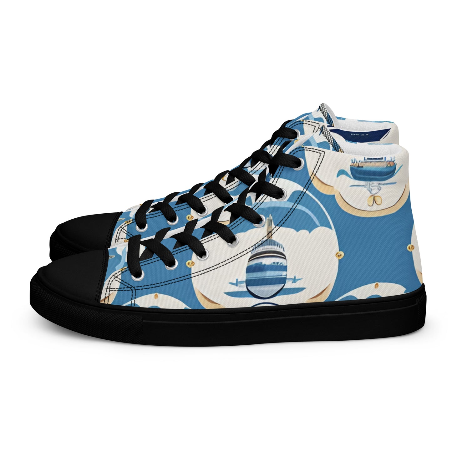 Men’s high top canvas shoes