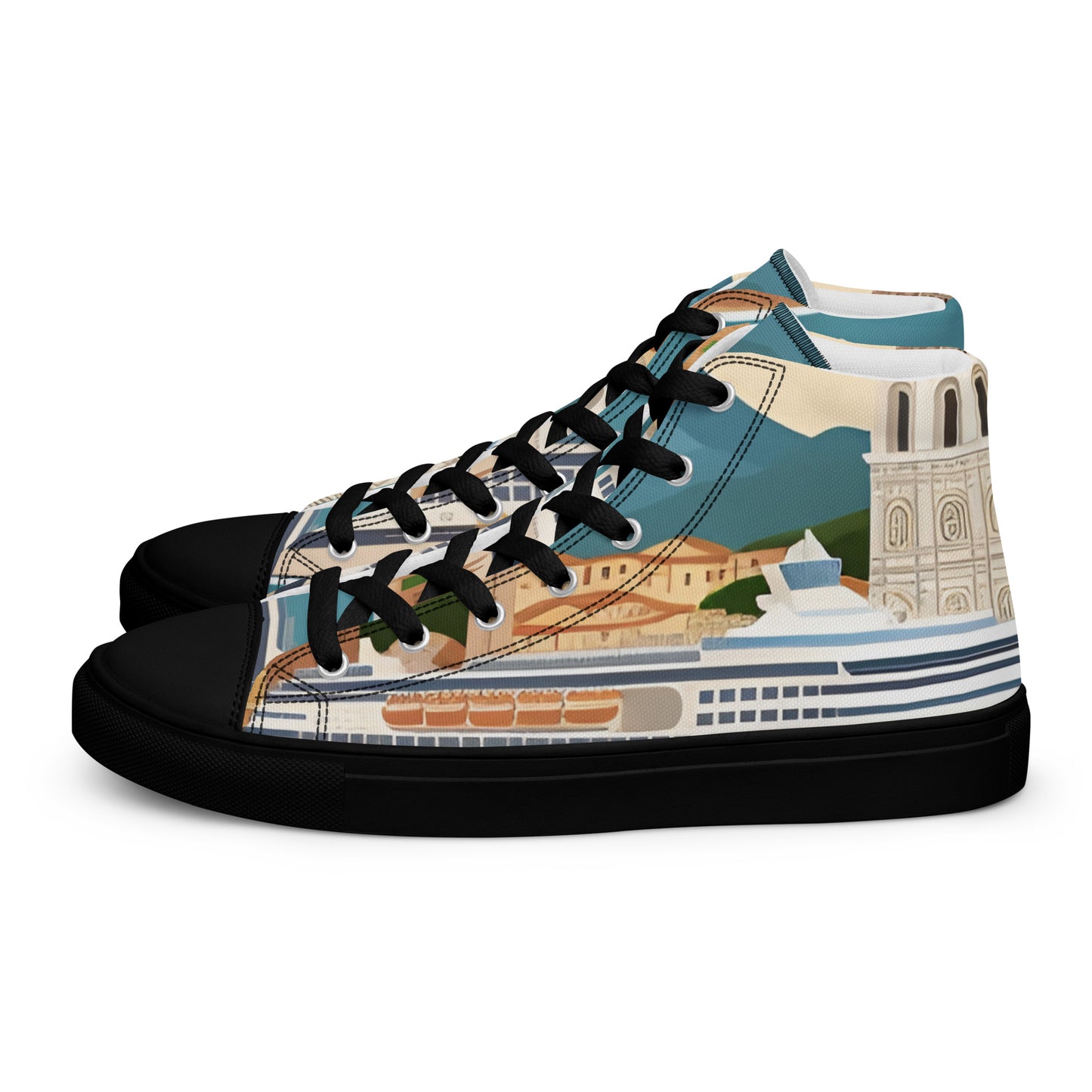 Men’s high top canvas shoes