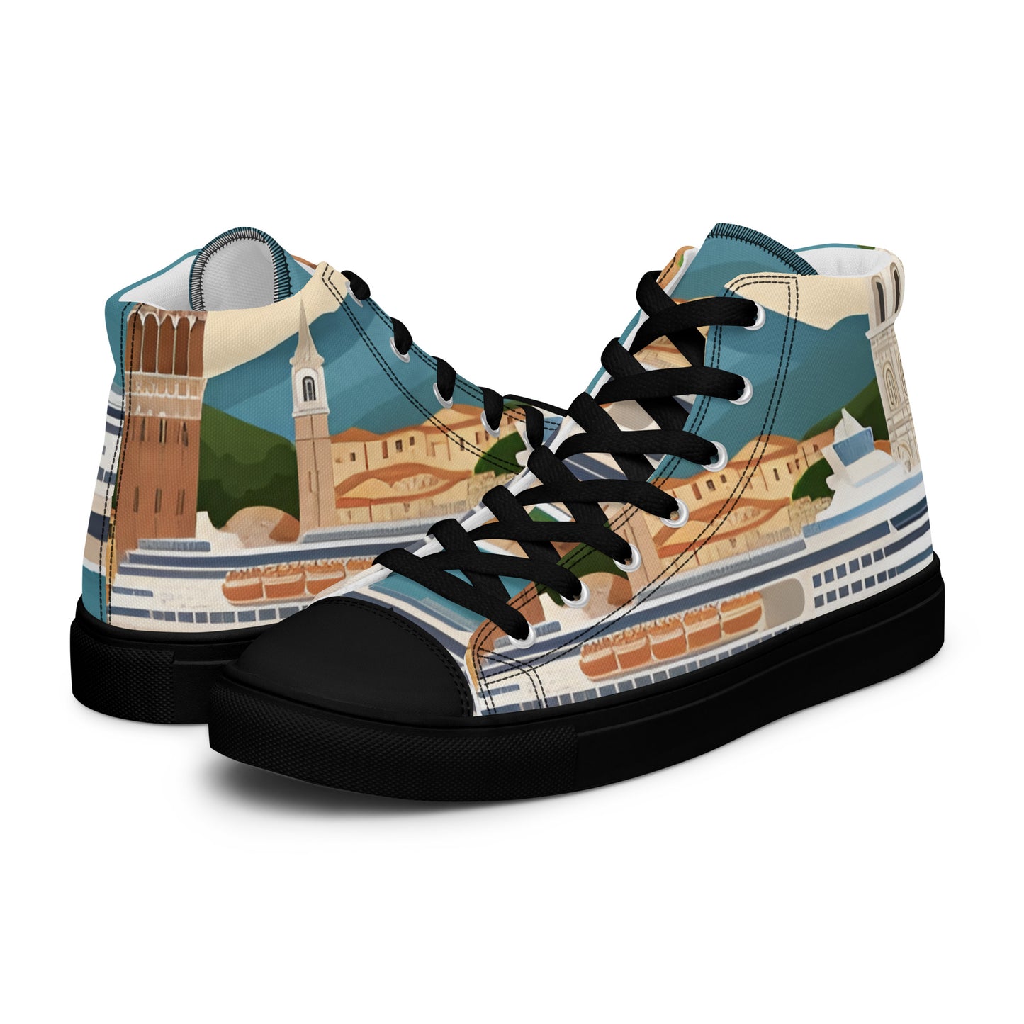 Men’s high top canvas shoes