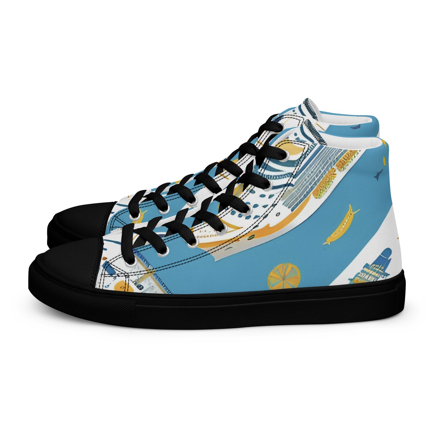 Men’s high top canvas shoes