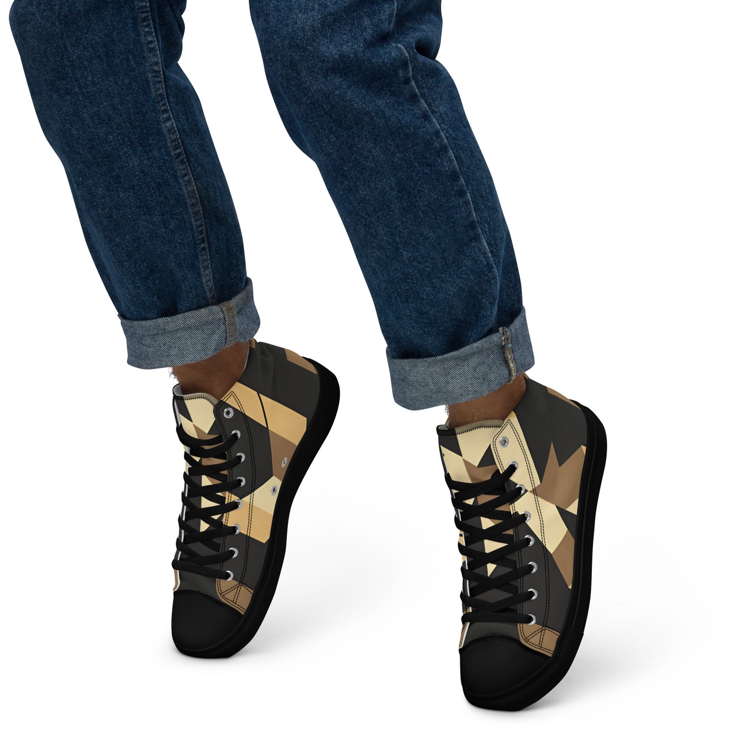 Men’s high top canvas shoes