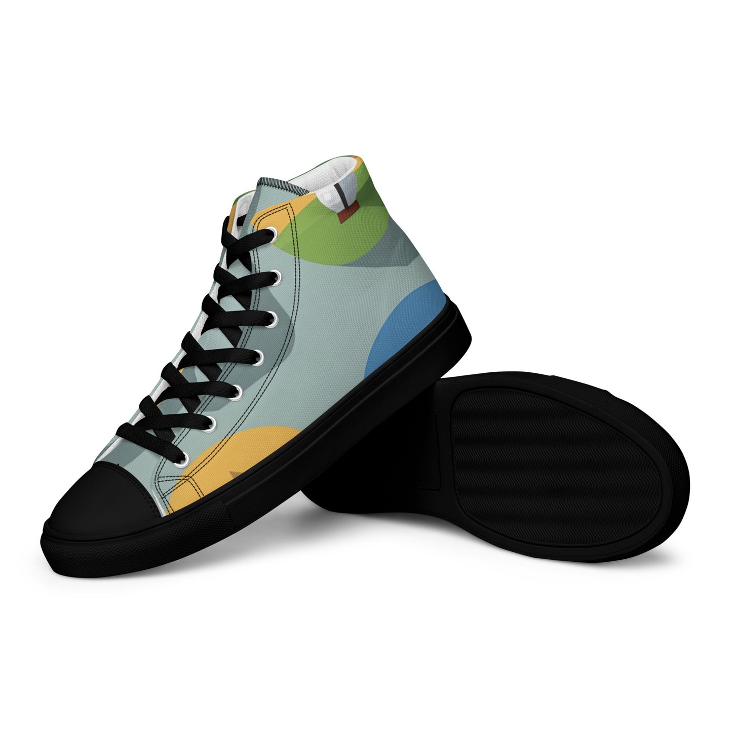 Men’s high top canvas shoes