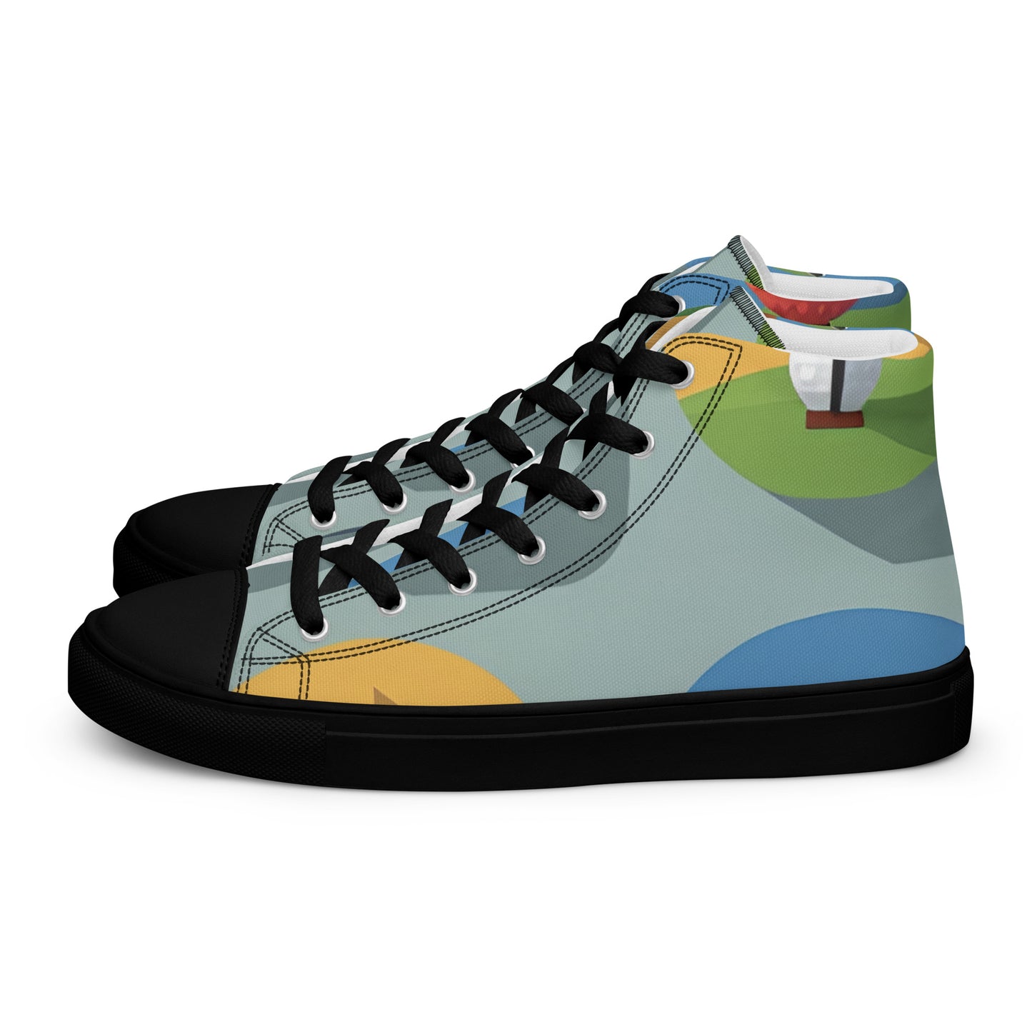 Men’s high top canvas shoes