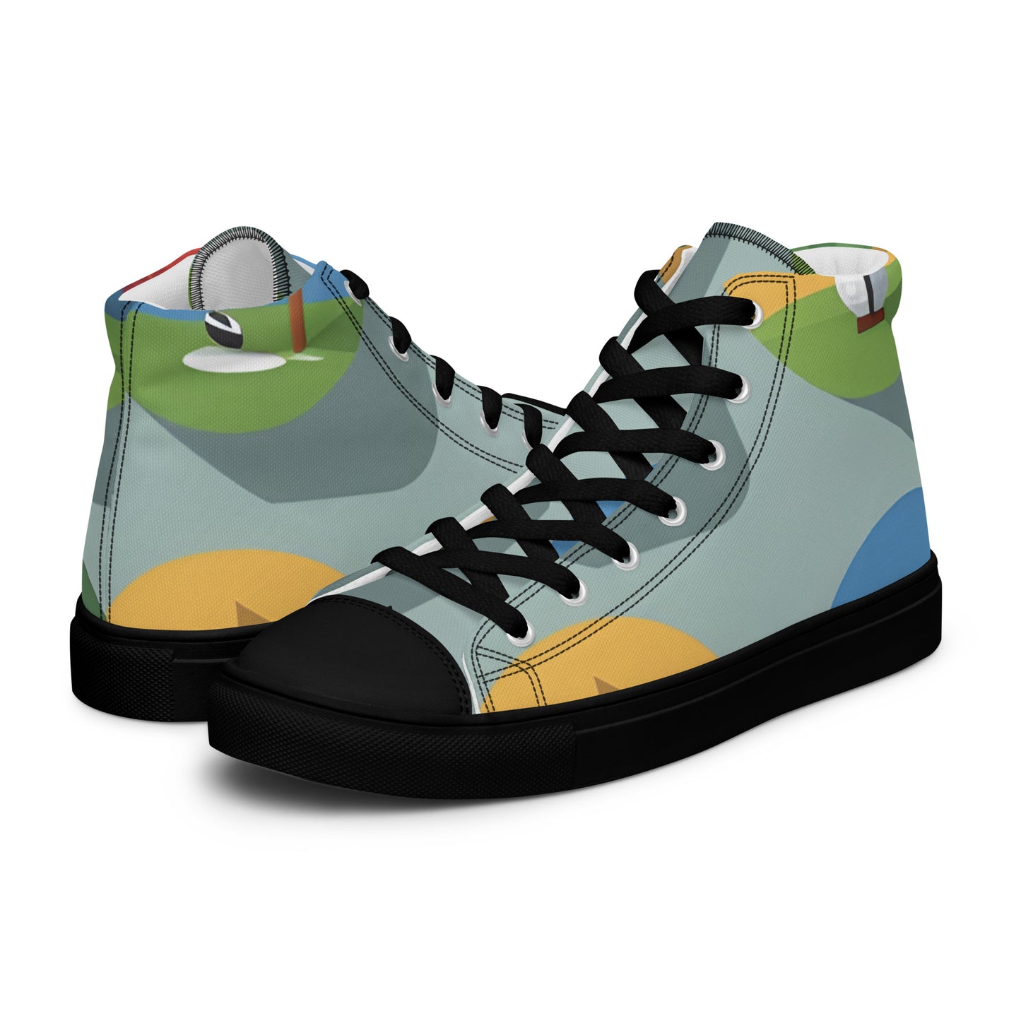 Men’s high top canvas shoes