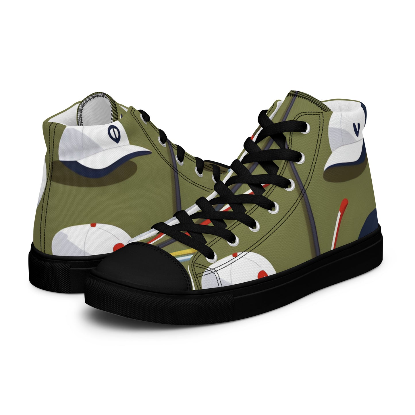 Men’s high top canvas shoes