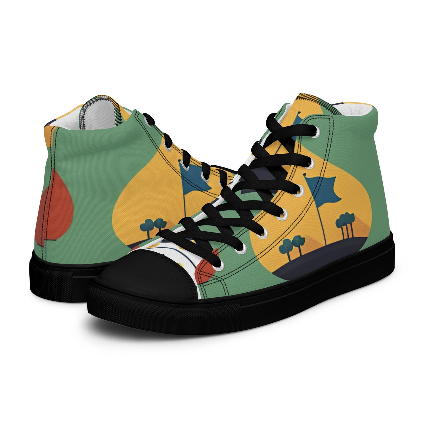 Men’s high top canvas shoes