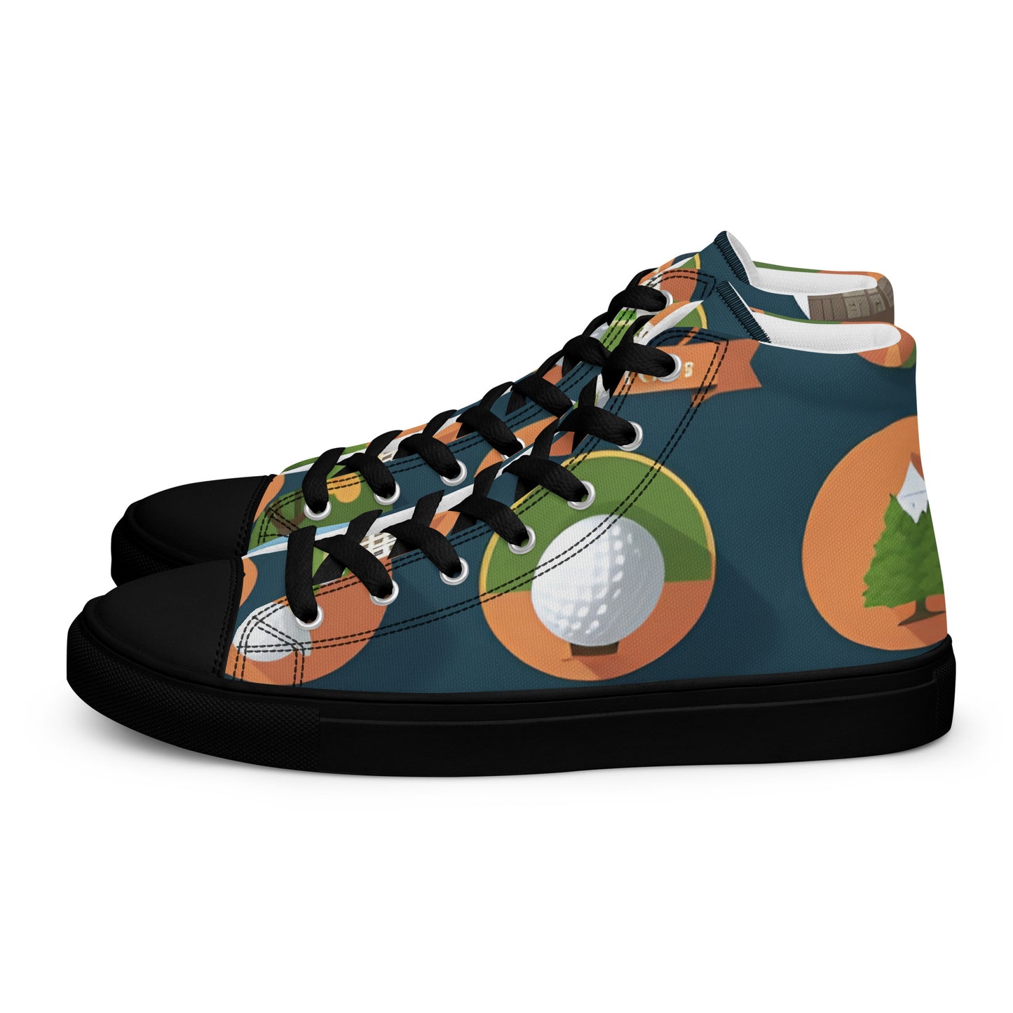 Men’s high top canvas shoes