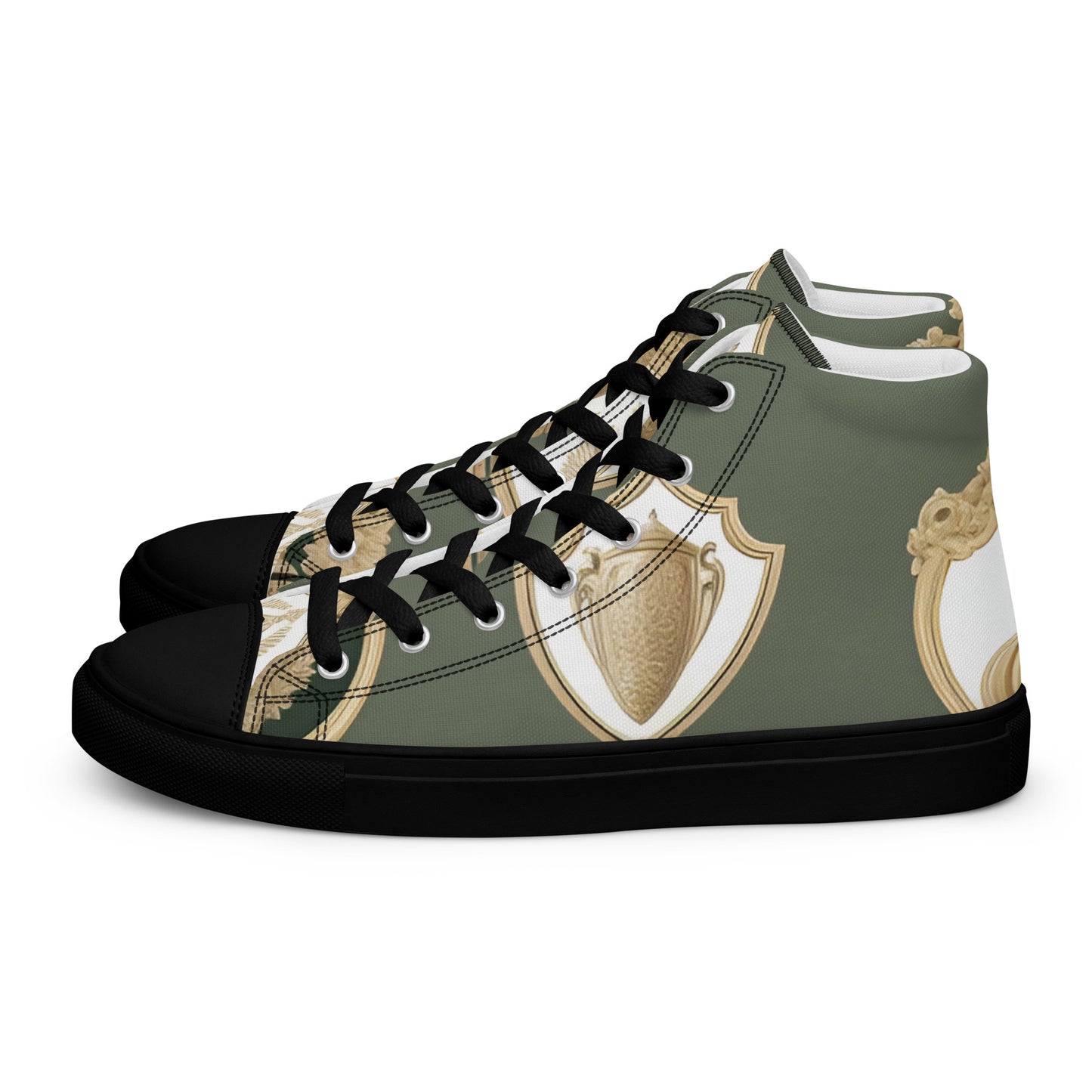 Men’s high top canvas shoes