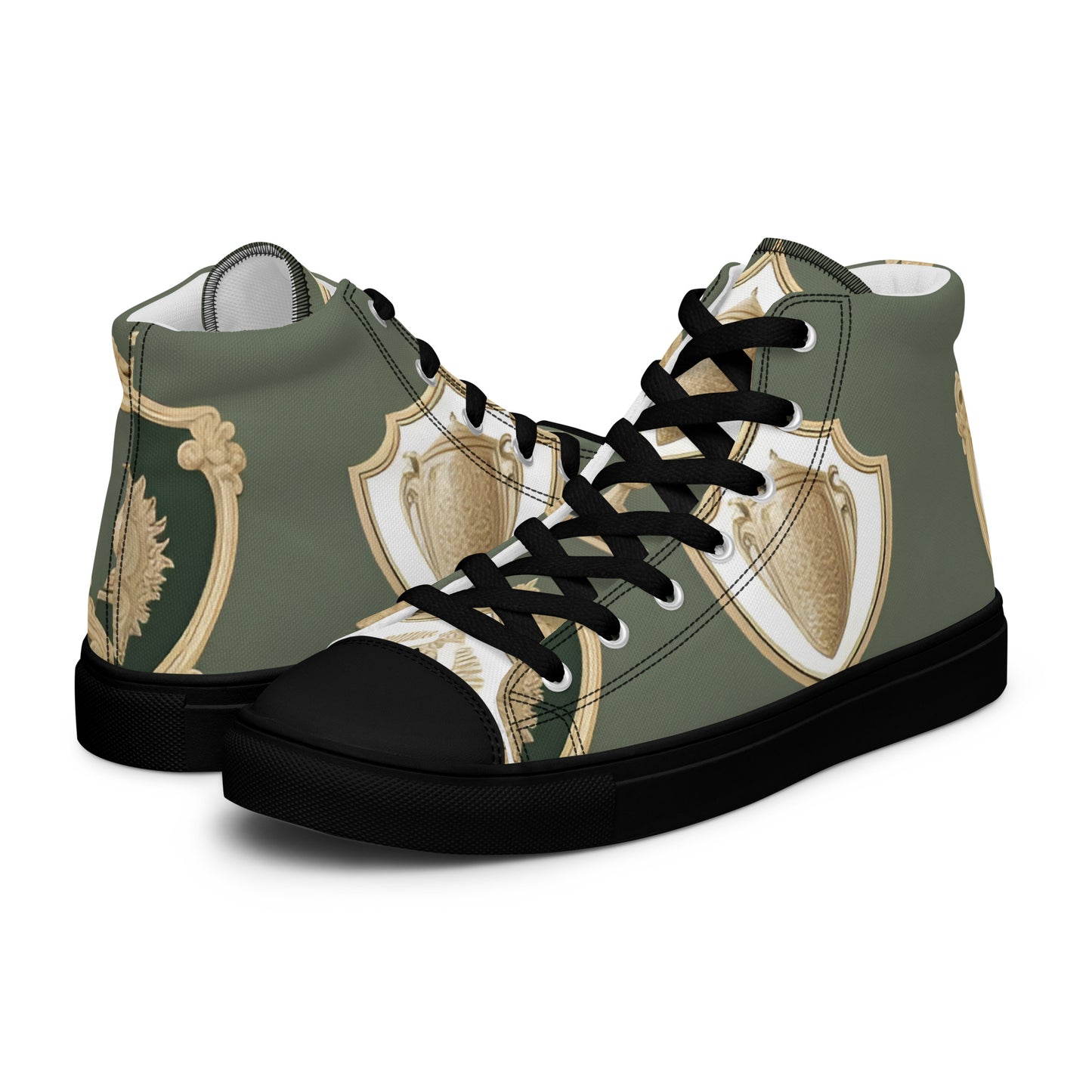 Men’s high top canvas shoes