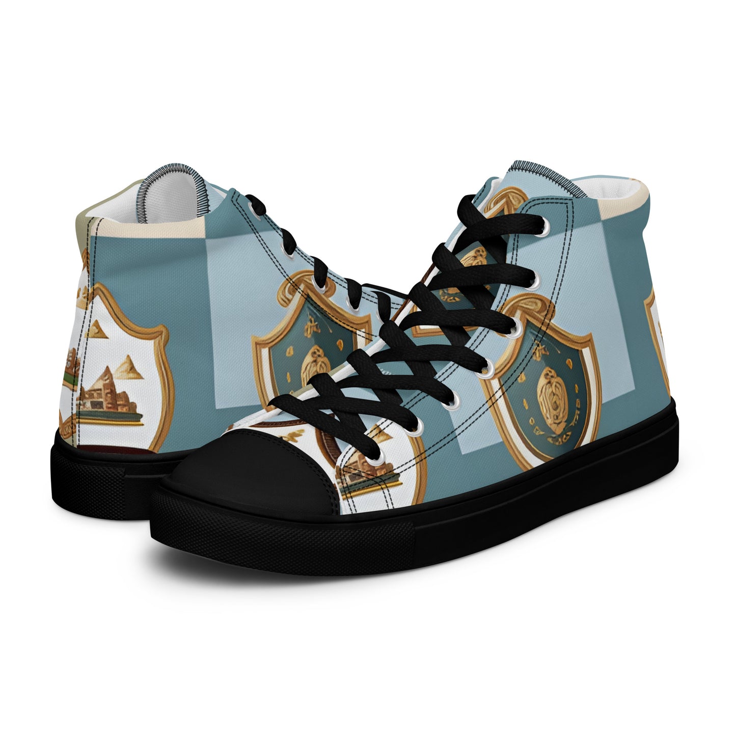 Men’s high top canvas shoes