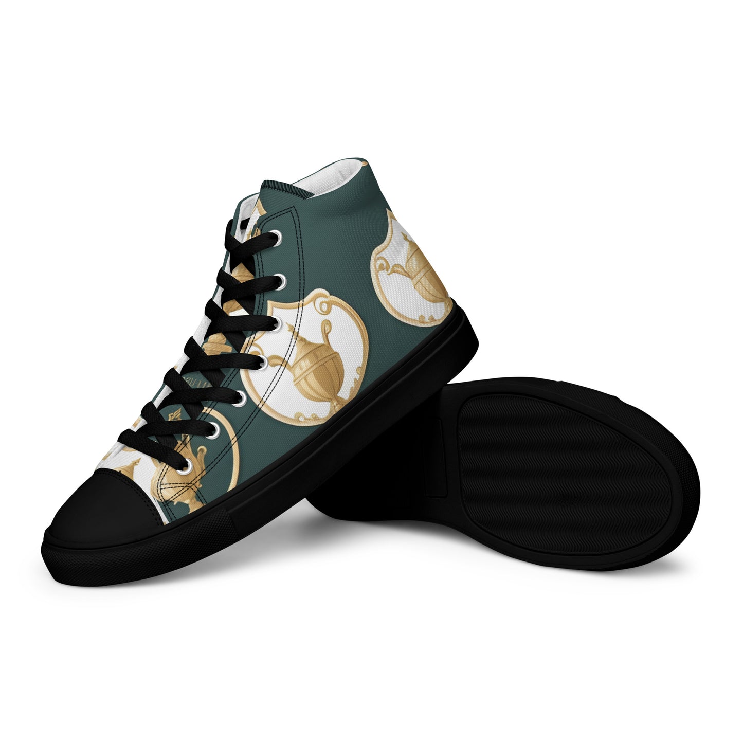 Men’s high top canvas shoes