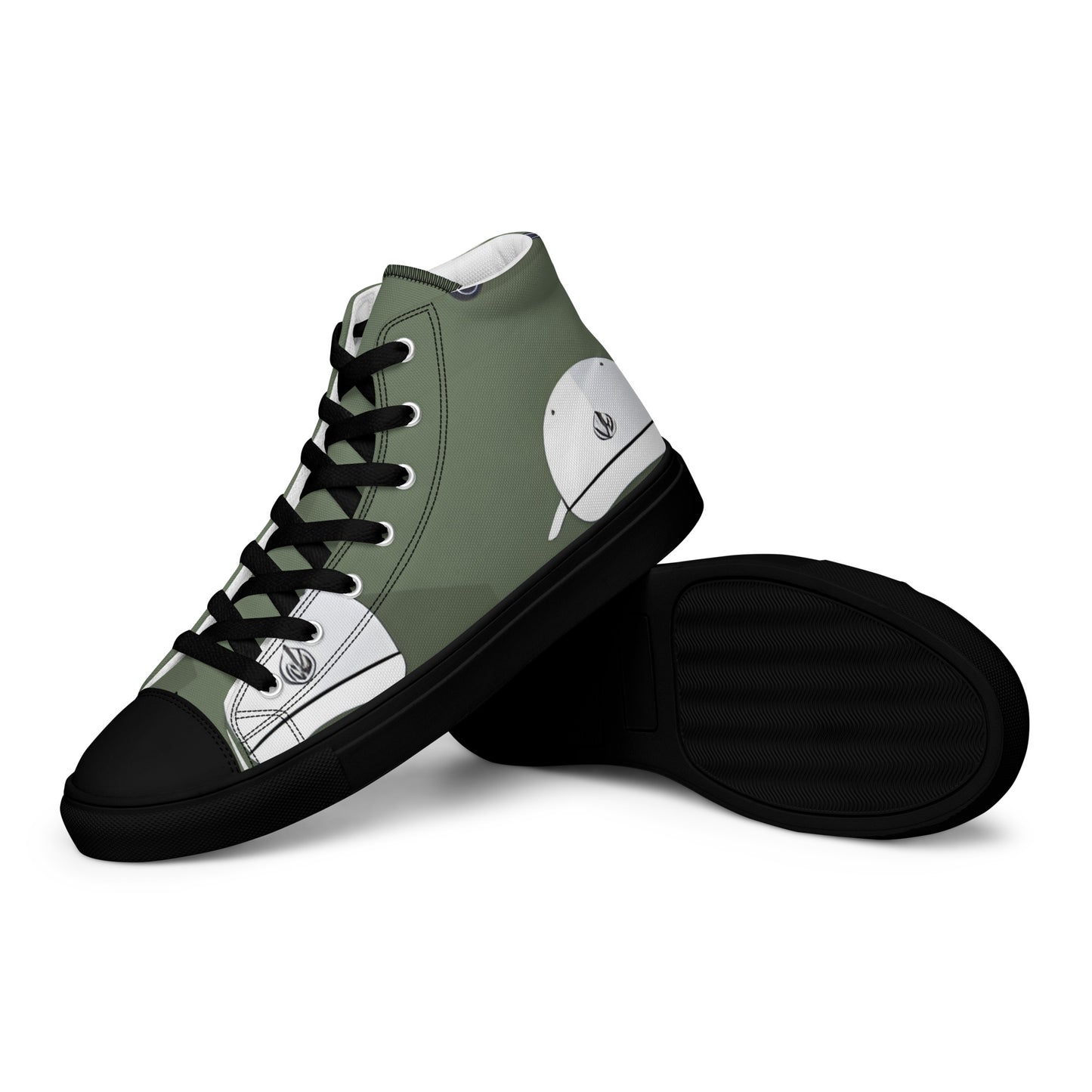 Men’s high top canvas shoes