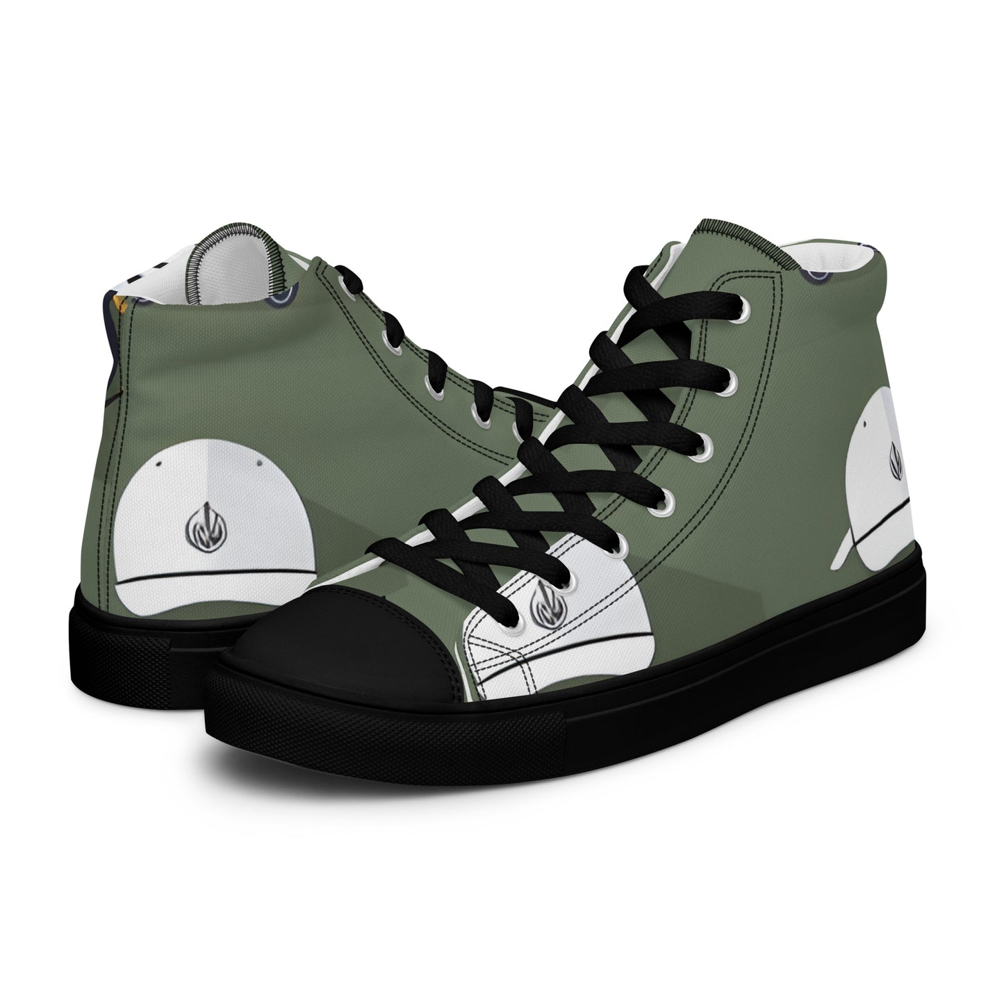 Men’s high top canvas shoes