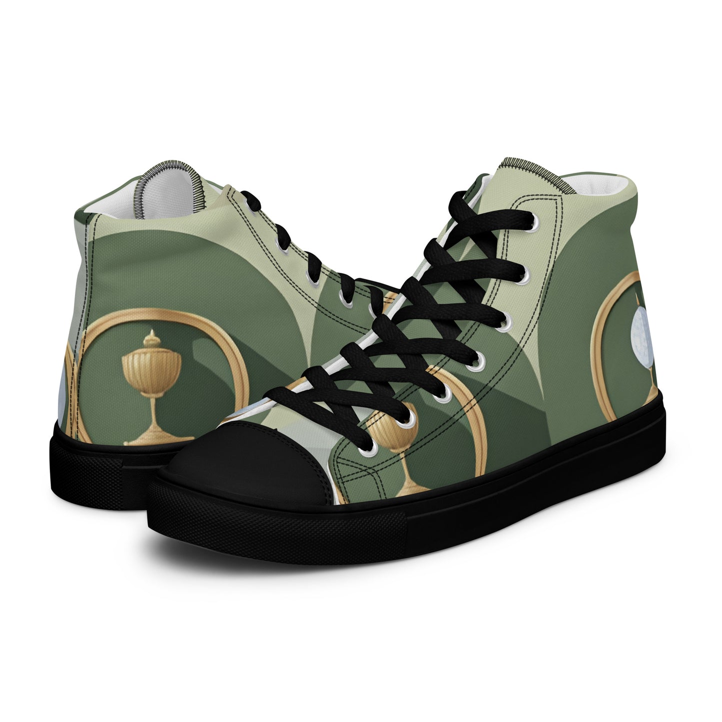Men’s high top canvas shoes