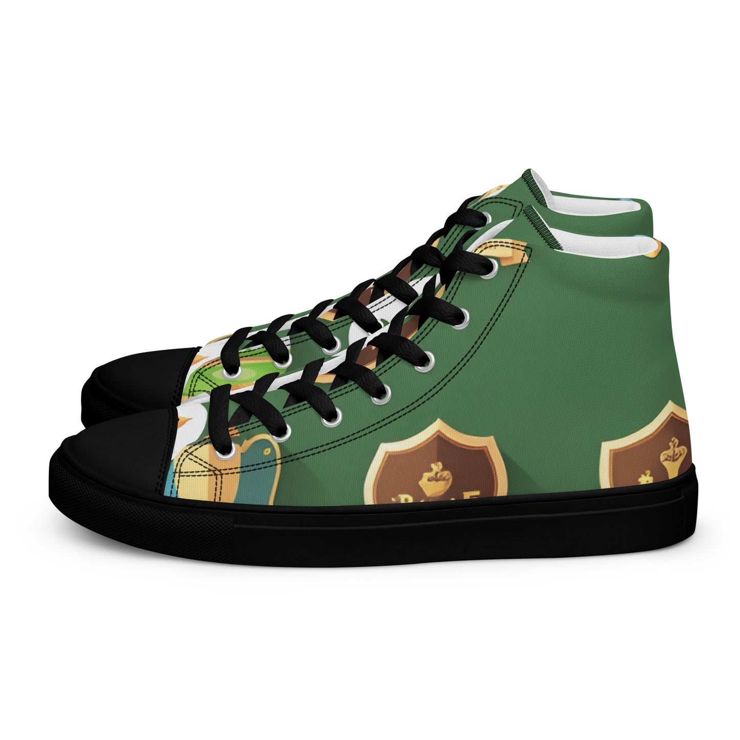 Men’s high top canvas shoes