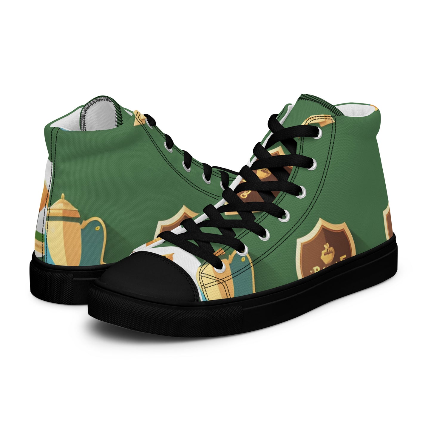 Men’s high top canvas shoes