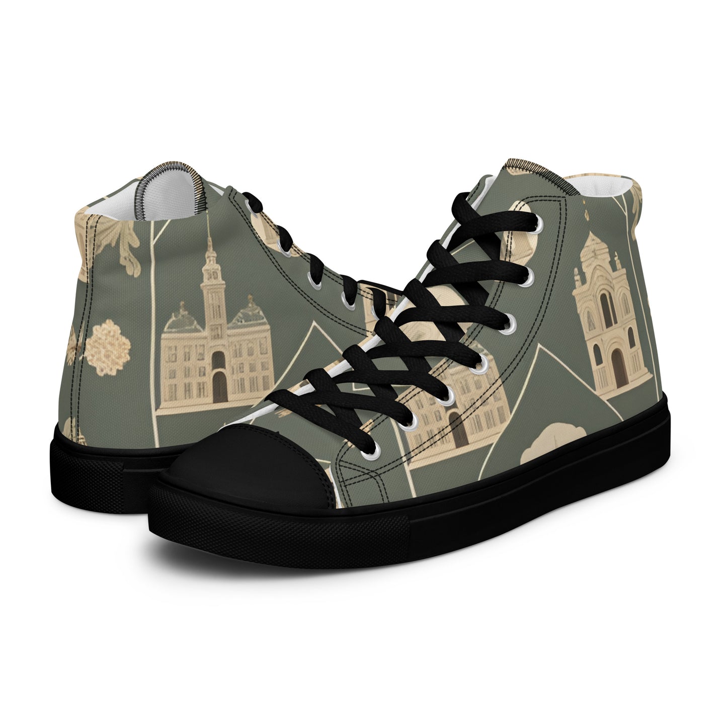 Men’s high top canvas shoes