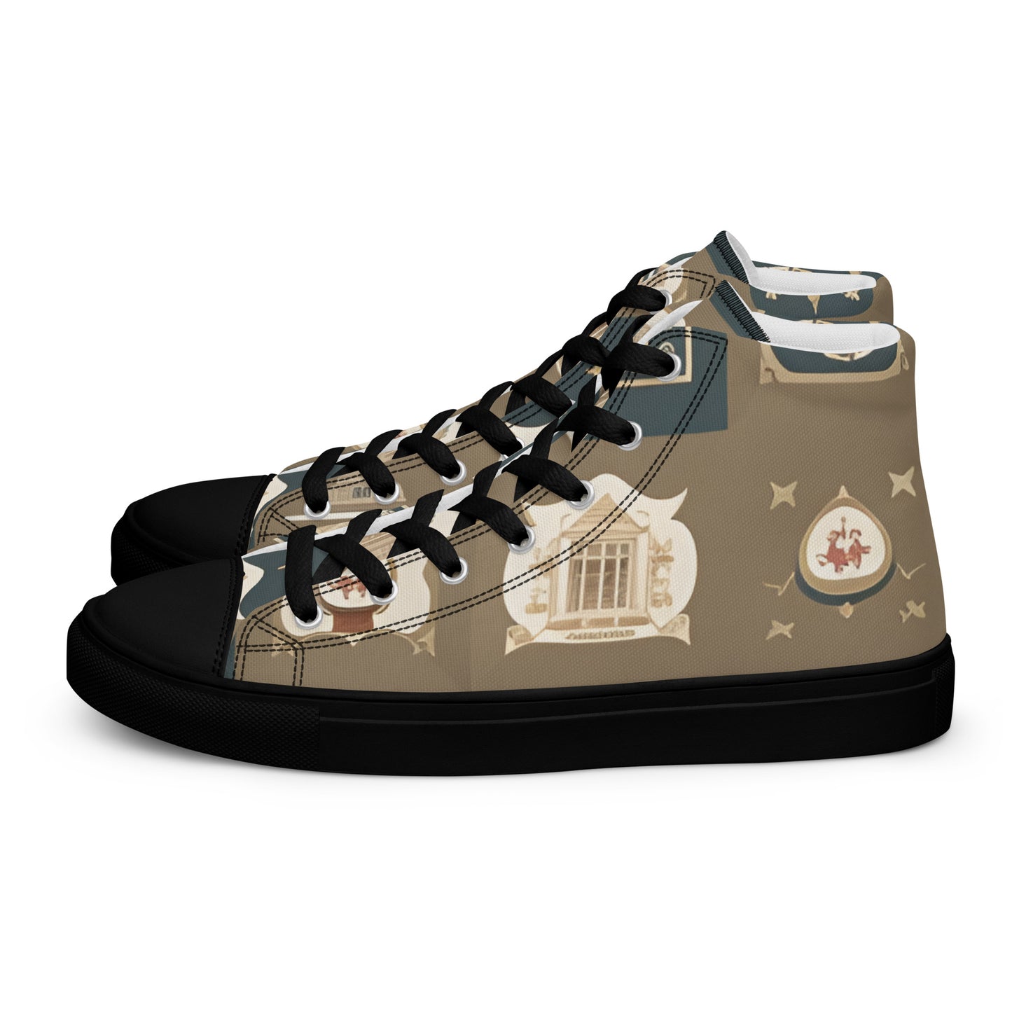 Men’s high top canvas shoes