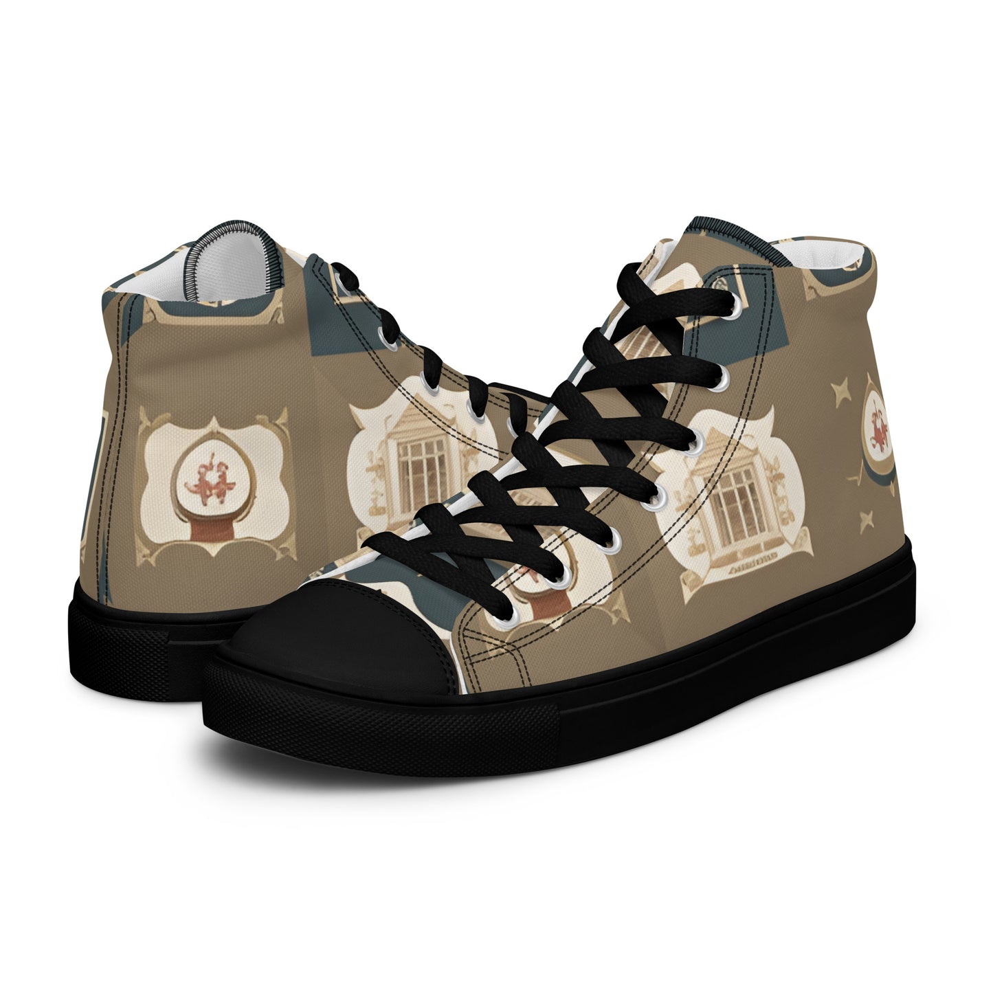 Men’s high top canvas shoes