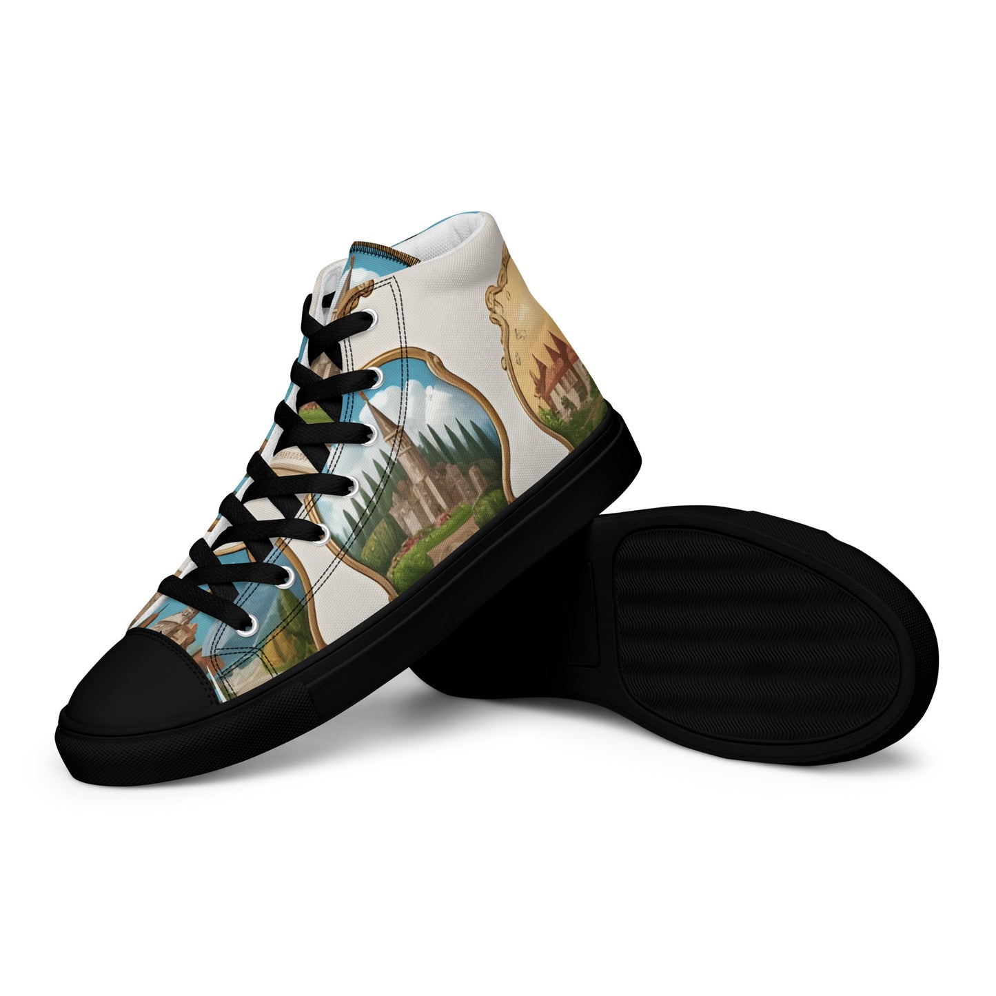 Men’s high top canvas shoes