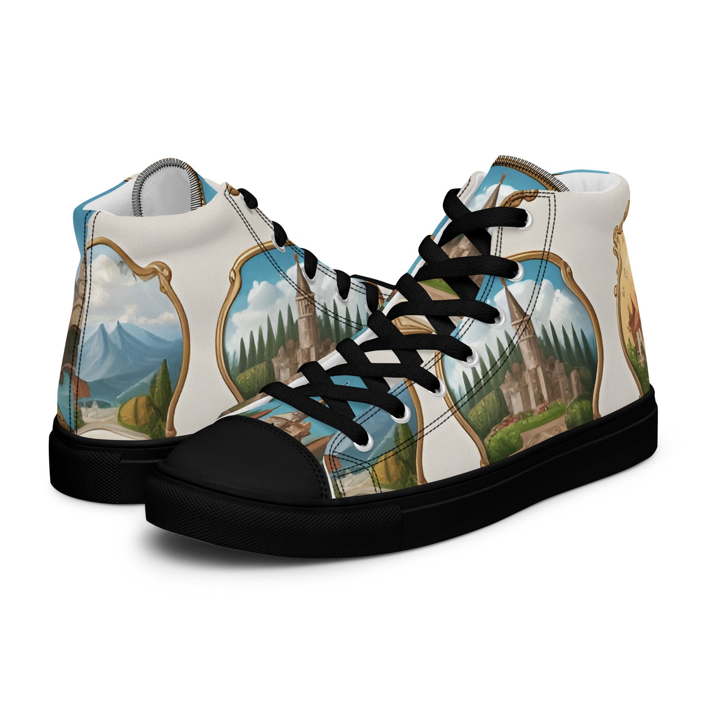 Men’s high top canvas shoes