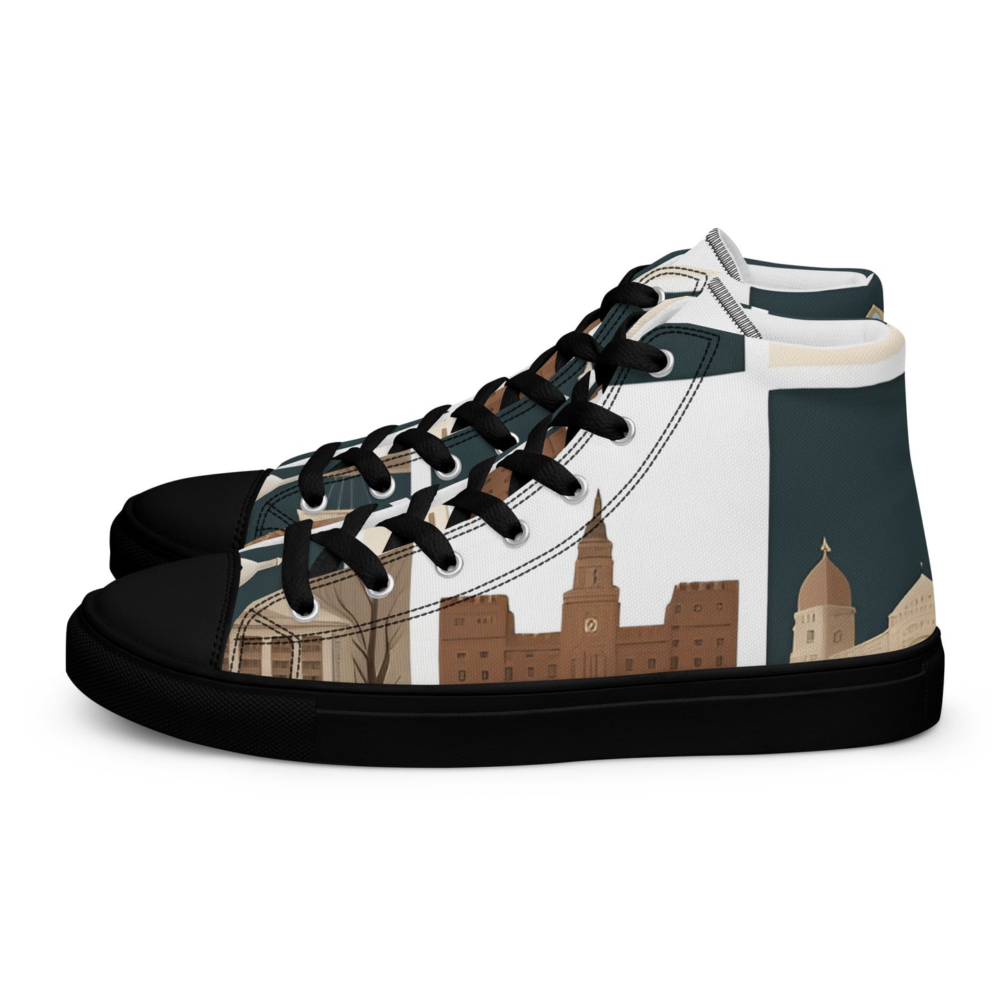 Men’s high top canvas shoes