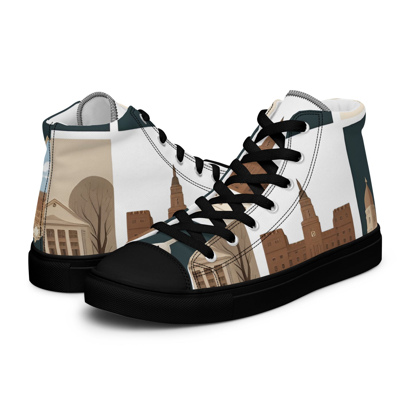 Men’s high top canvas shoes