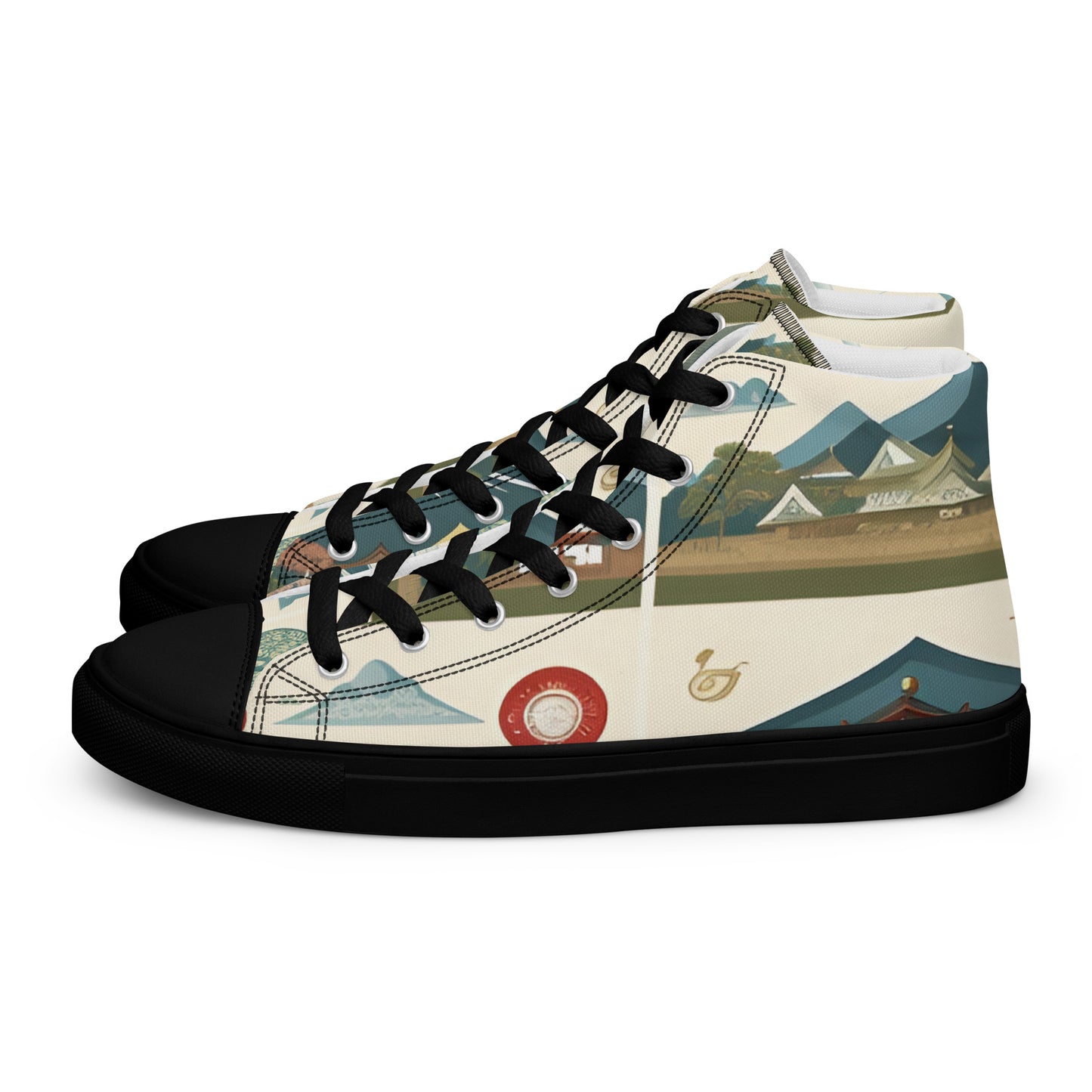 Men’s high top canvas shoes