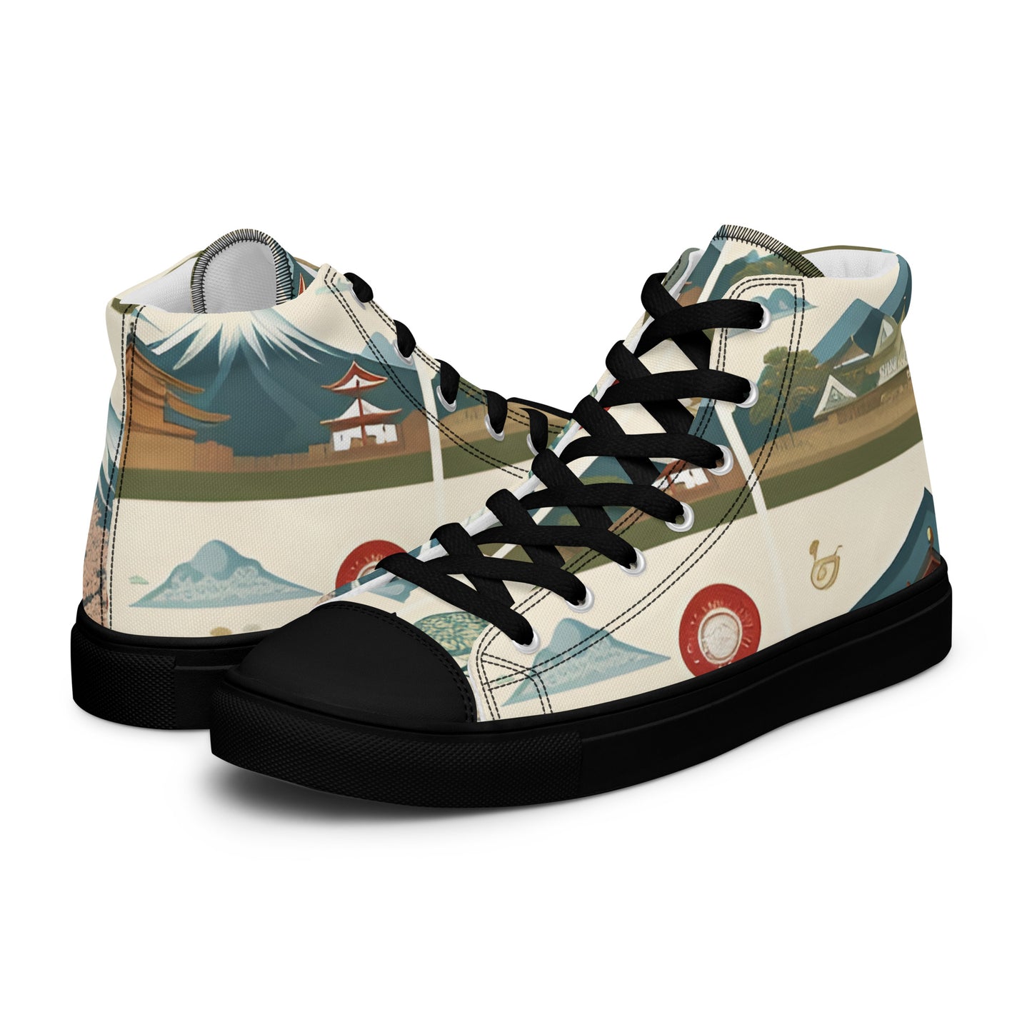 Men’s high top canvas shoes