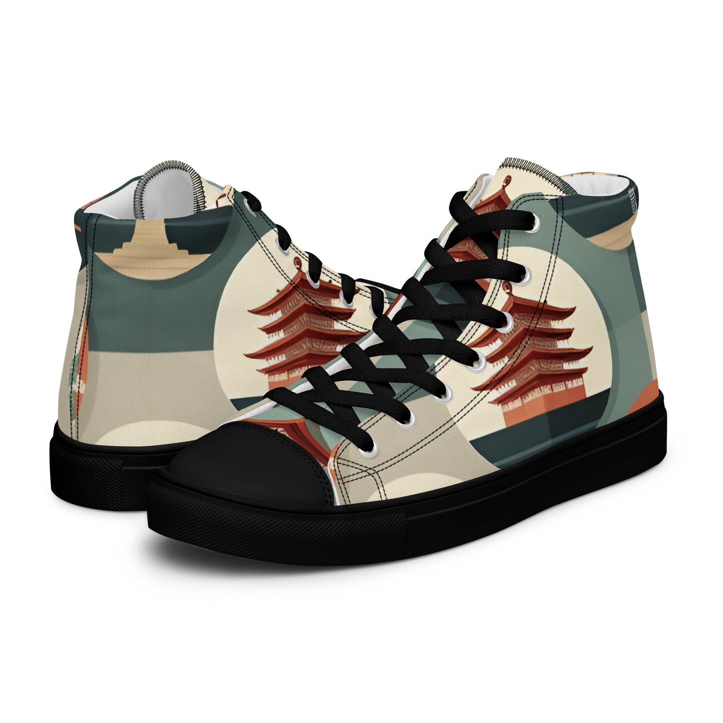 Men’s high top canvas shoes