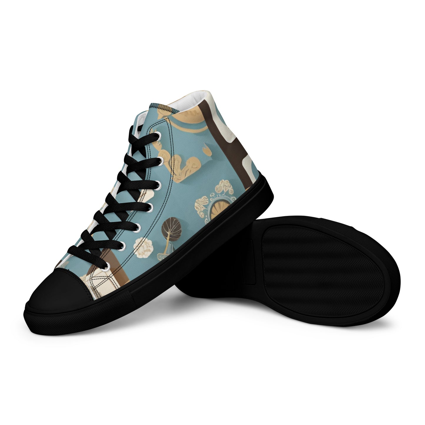 Men’s high top canvas shoes