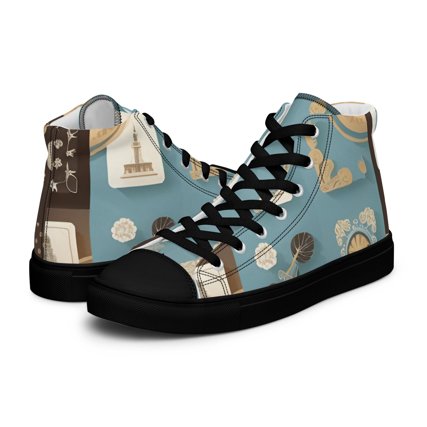 Men’s high top canvas shoes