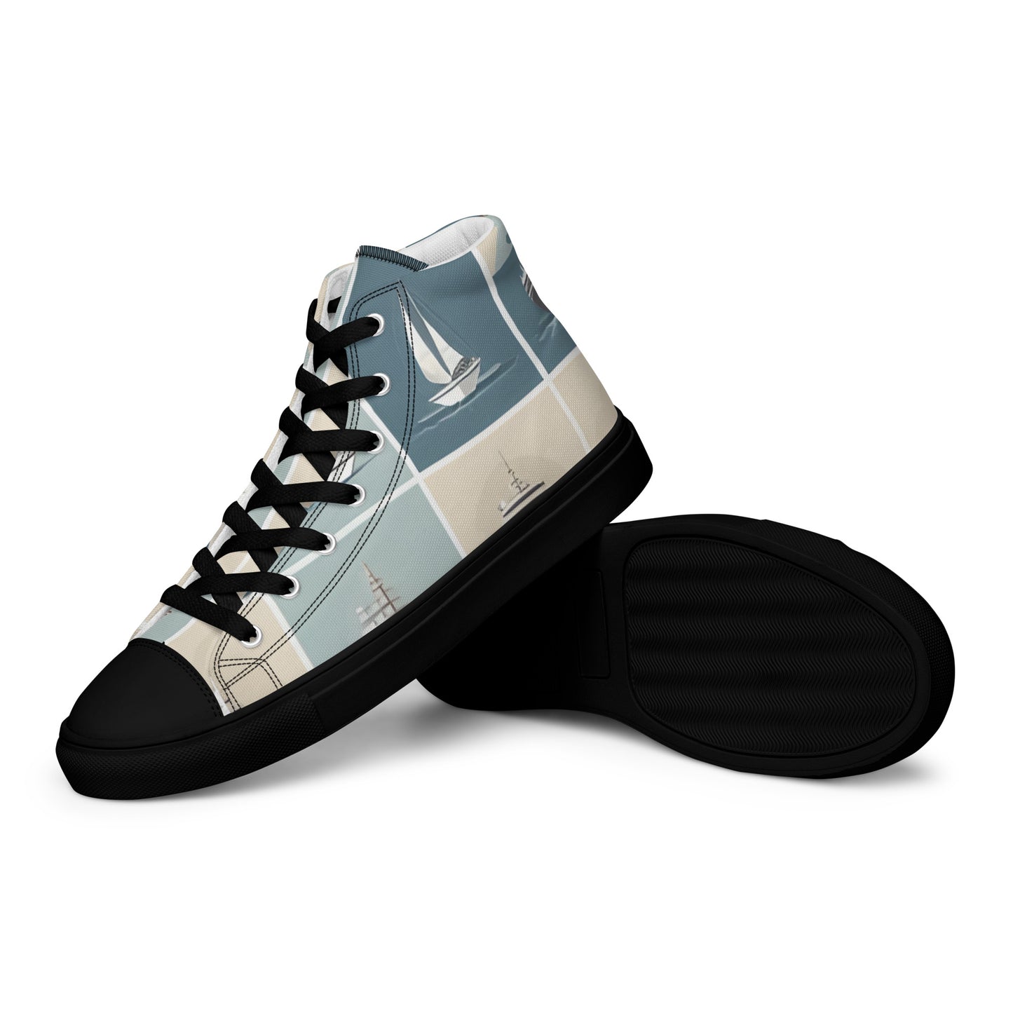 Men’s high top canvas shoes