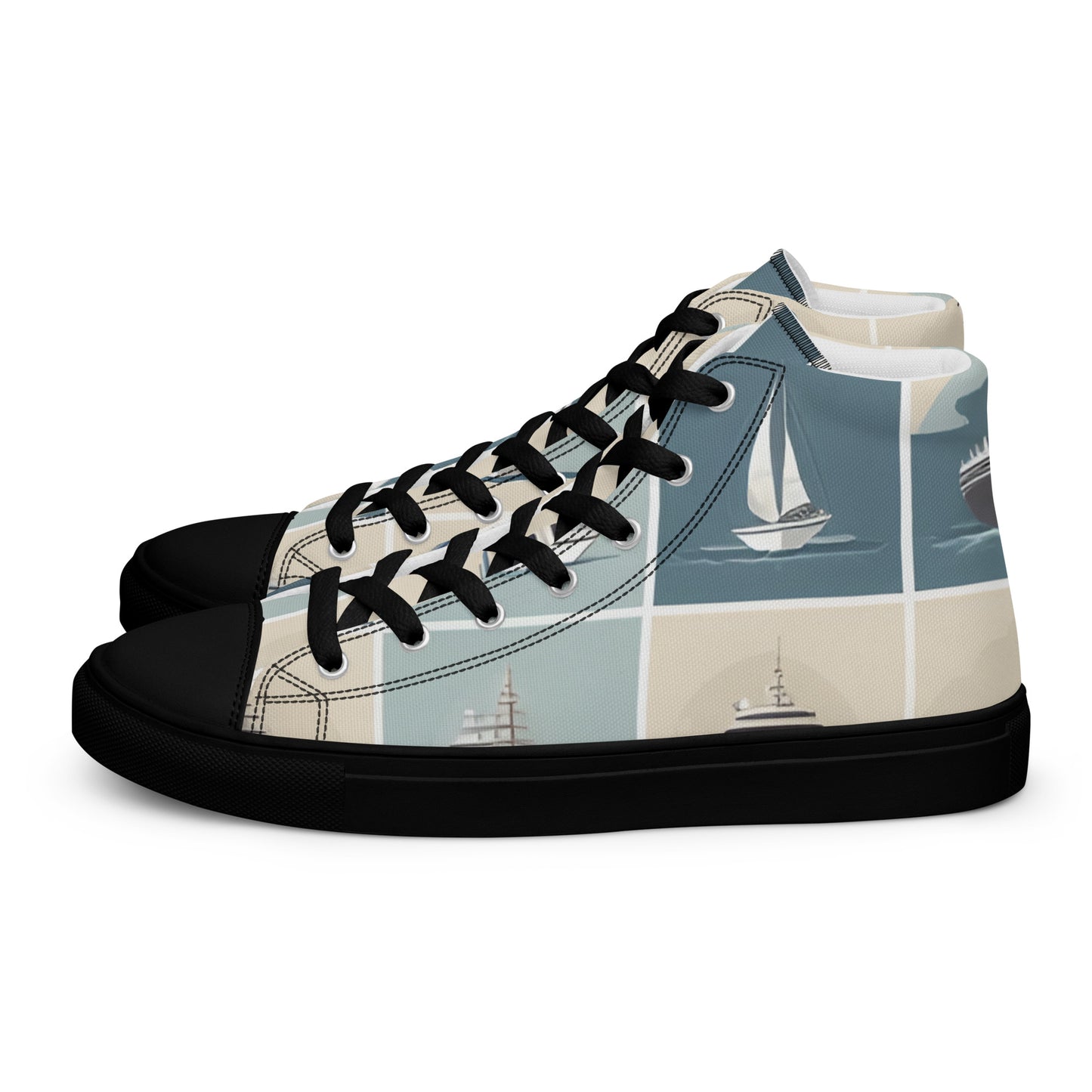 Men’s high top canvas shoes