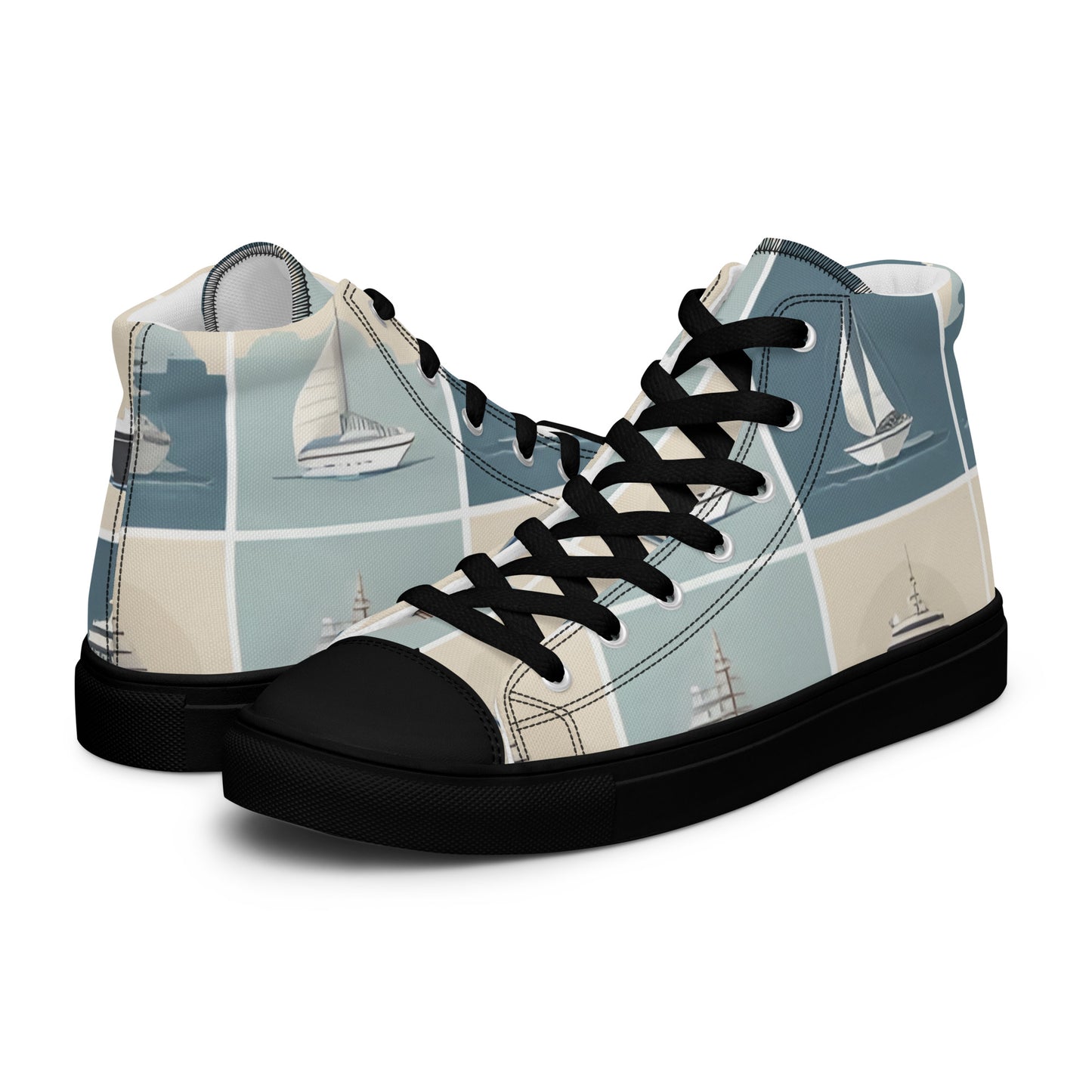 Men’s high top canvas shoes