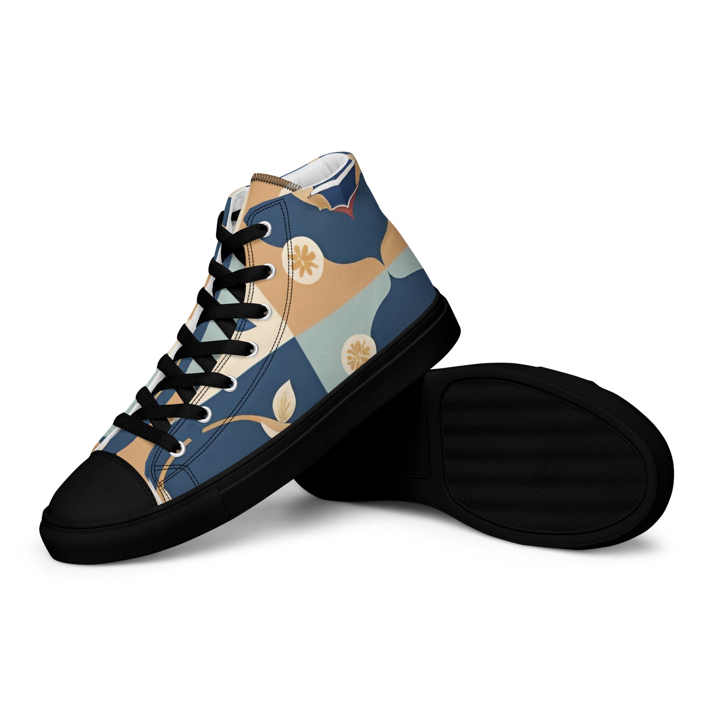 Men’s high top canvas shoes