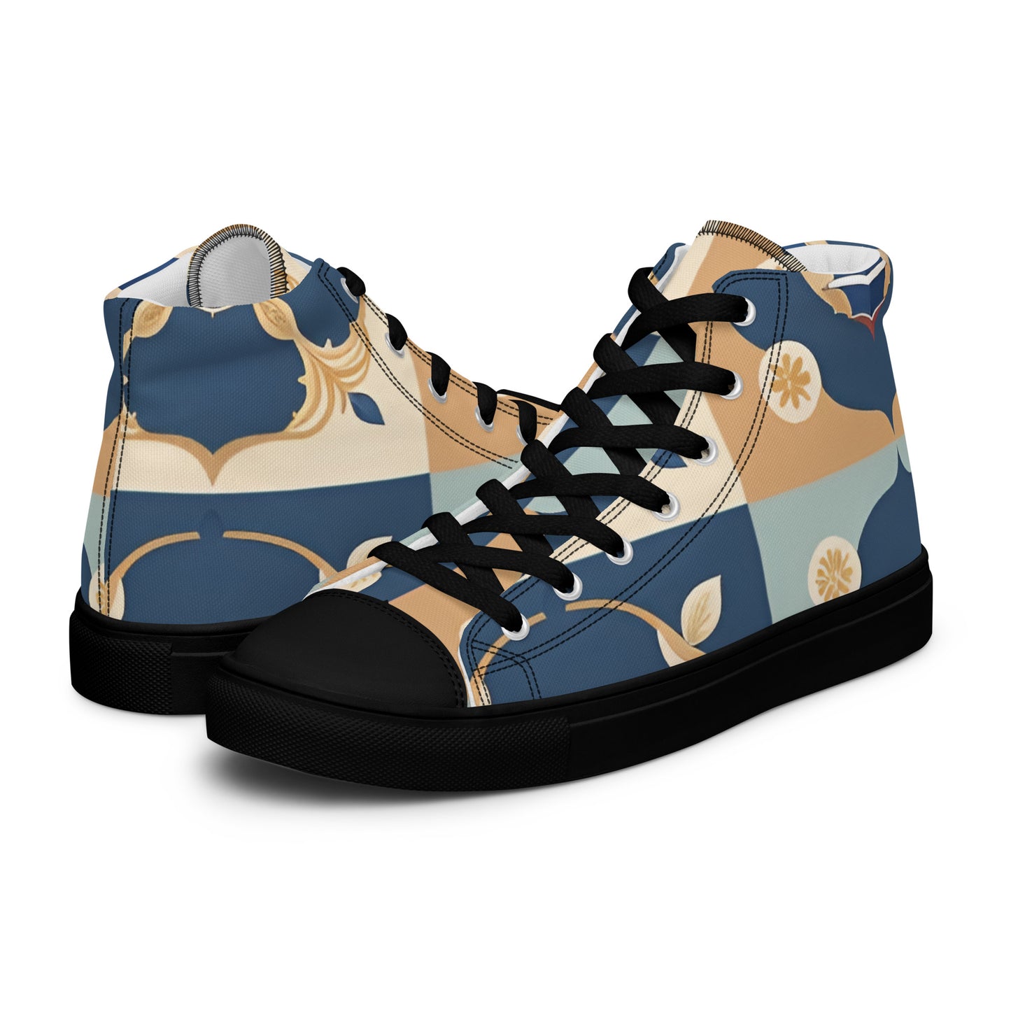 Men’s high top canvas shoes