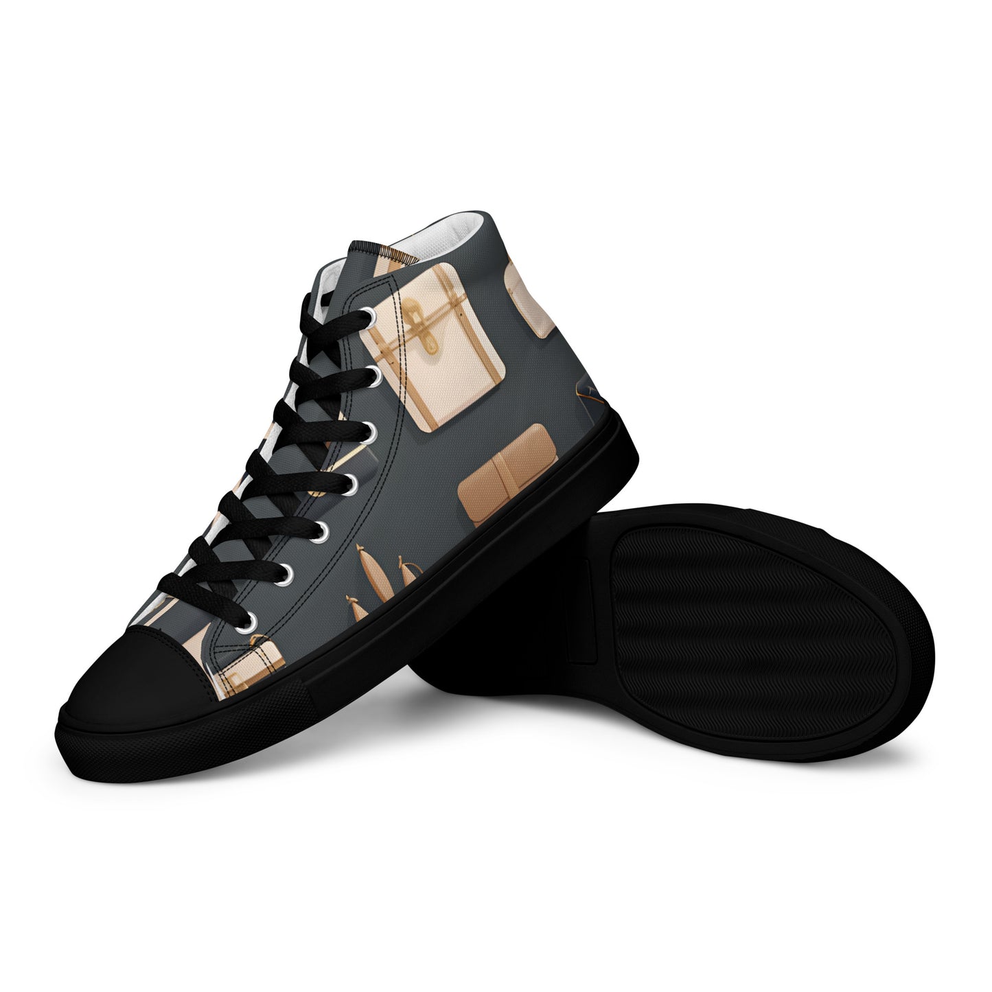 Men’s high top canvas shoes