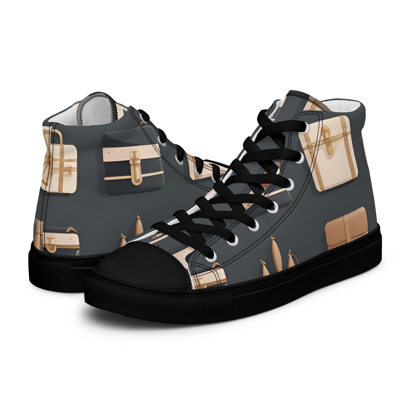 Men’s high top canvas shoes