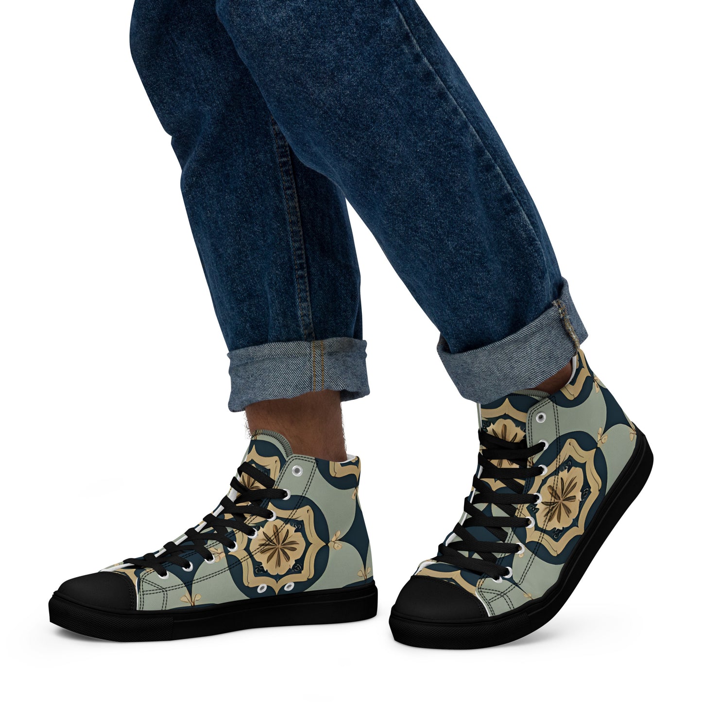 Men’s high top canvas shoes